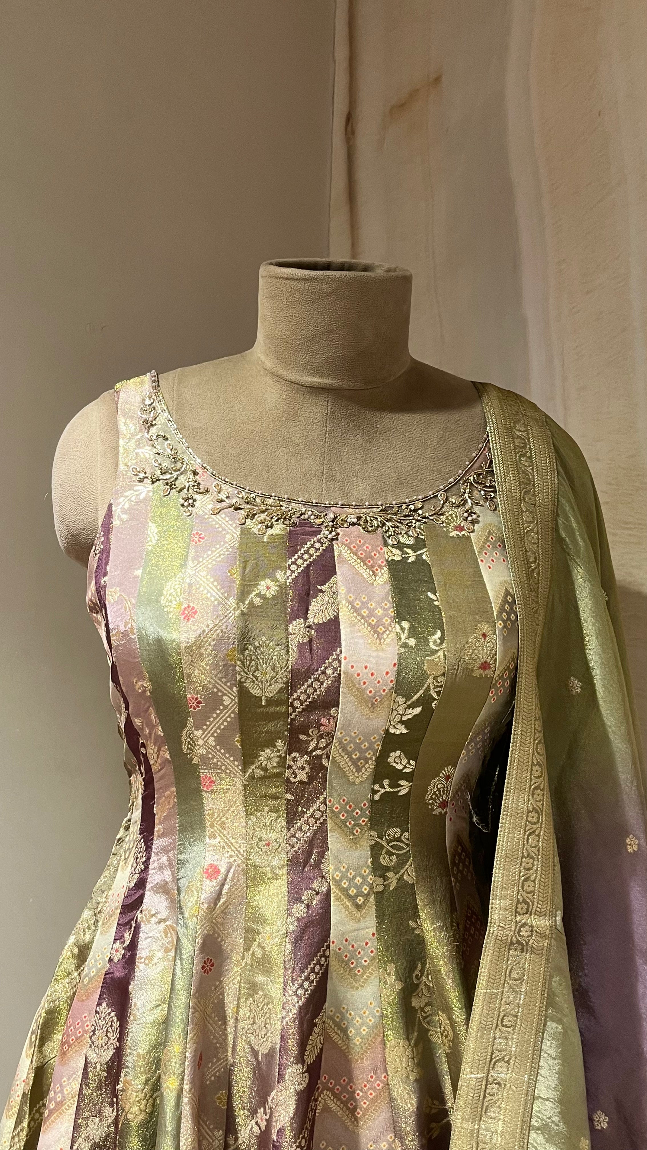 MULTICOLOR TRADITIONAL ANARKALI SUIT