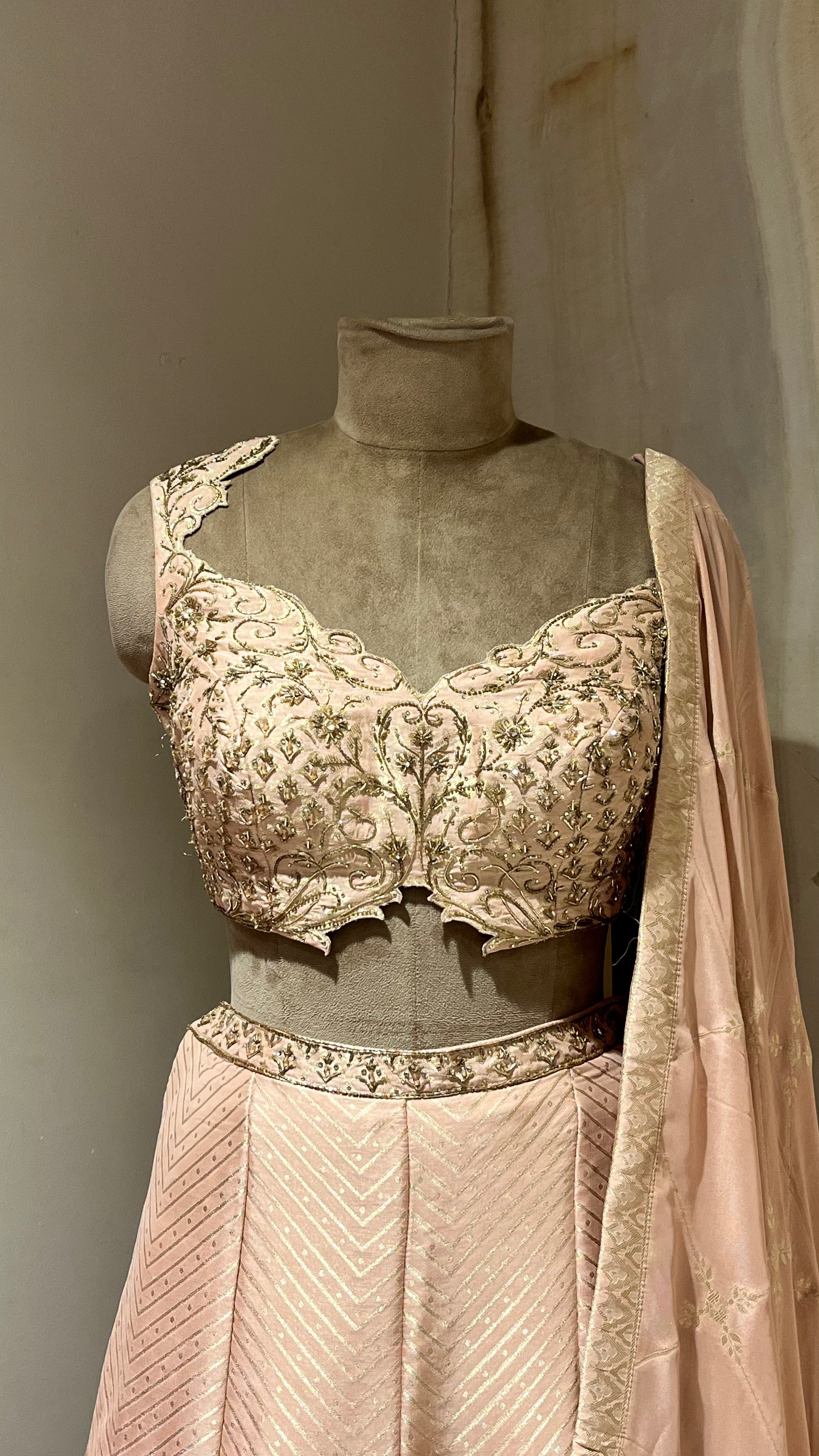 BLUSH PINK READYMADE SHARARA SUIT