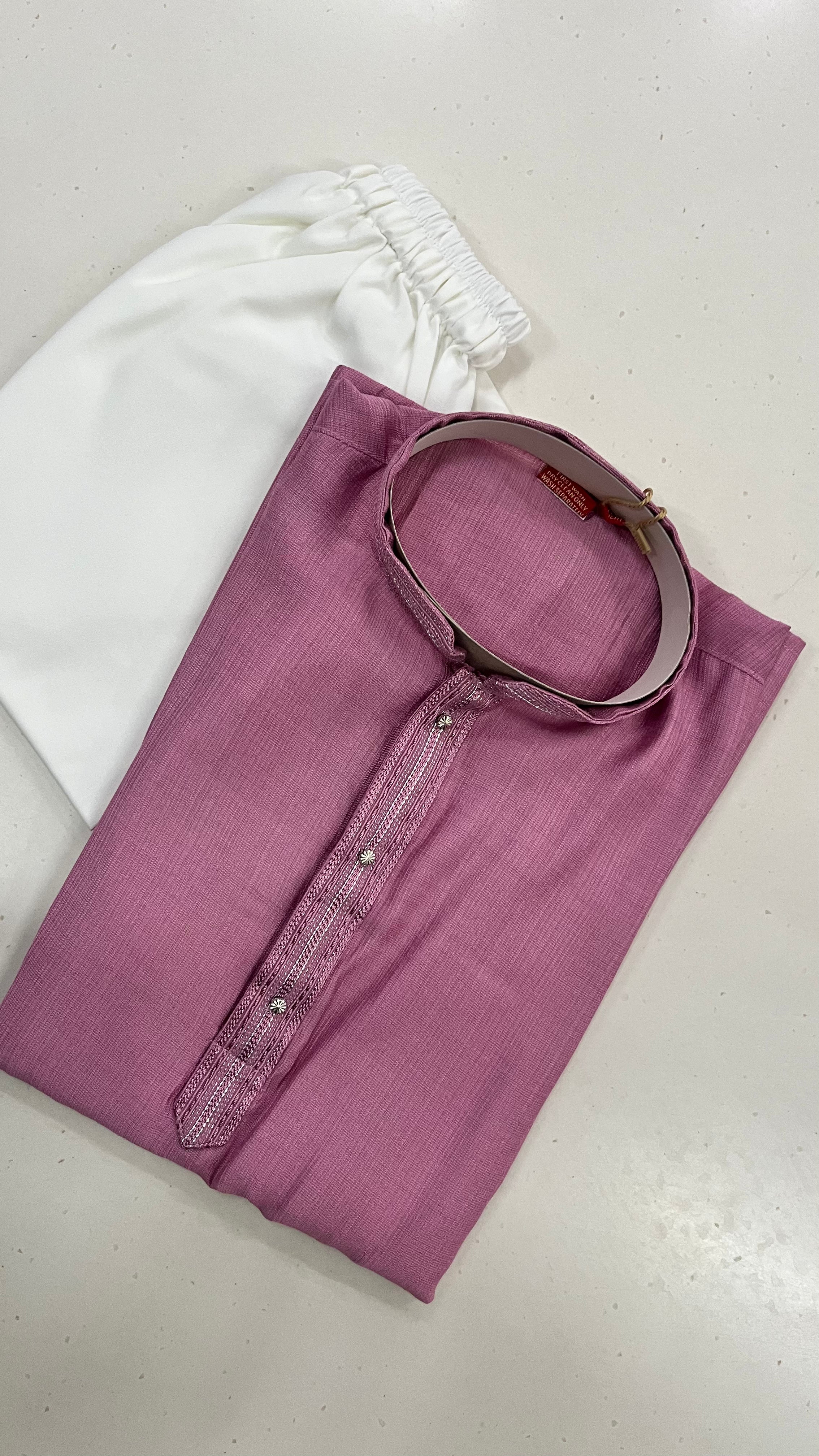 MAUVE KIDS KURTA PAJAMA SET
