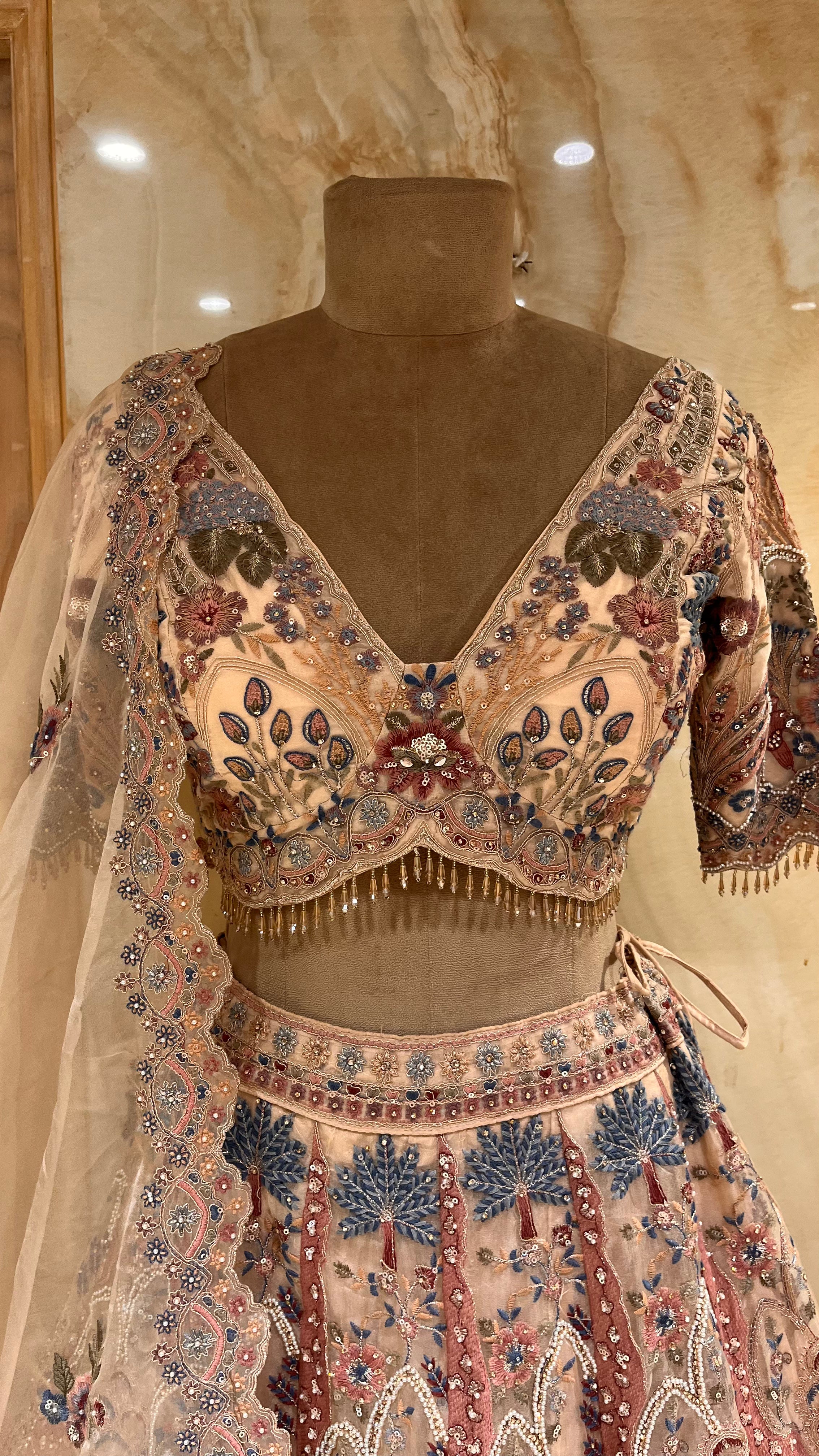 ELEGANT DESIGNER LEHENGA WITH HEAVY EMBROIDERY WORK