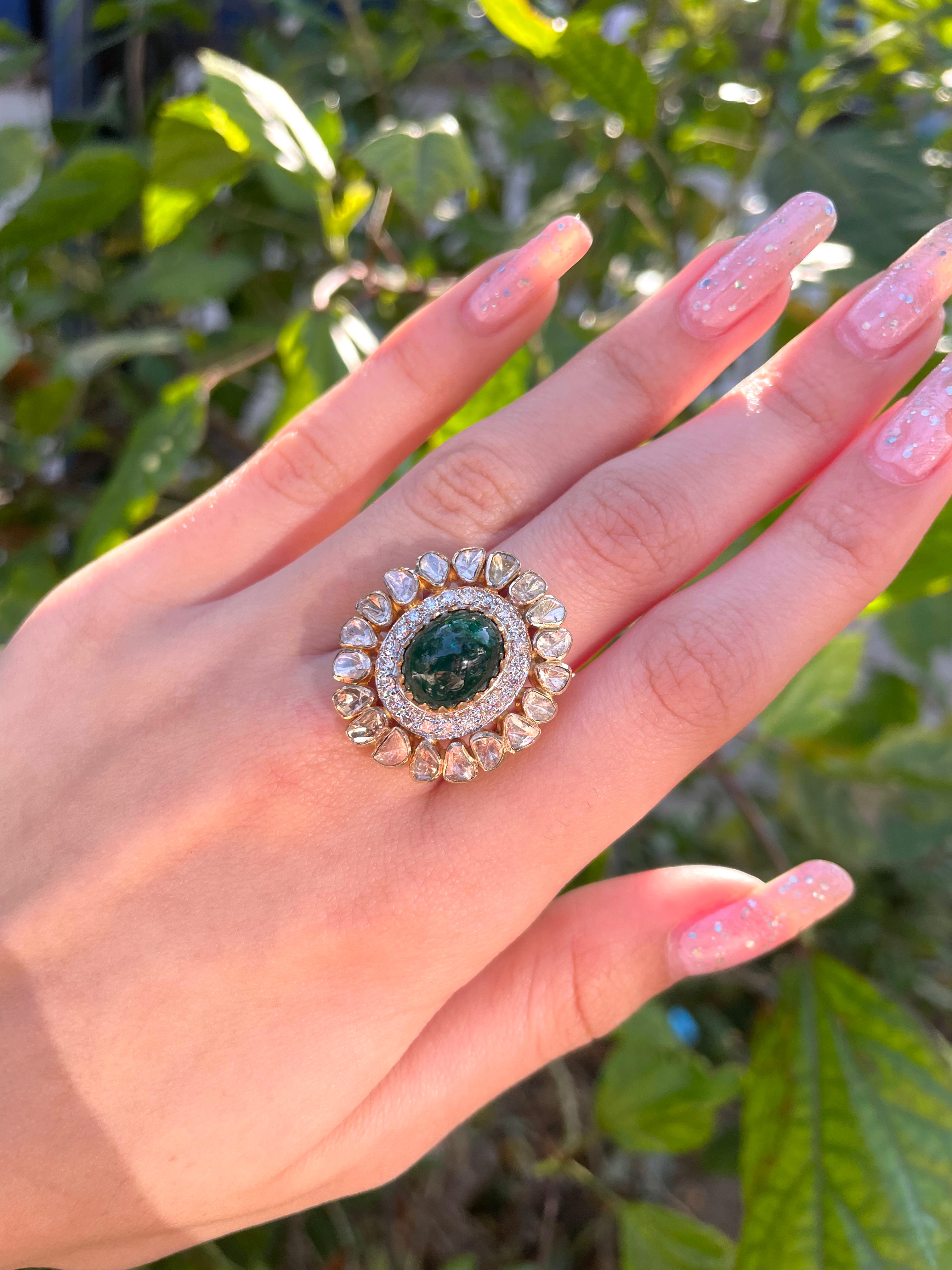 EMERALD CANDY RING