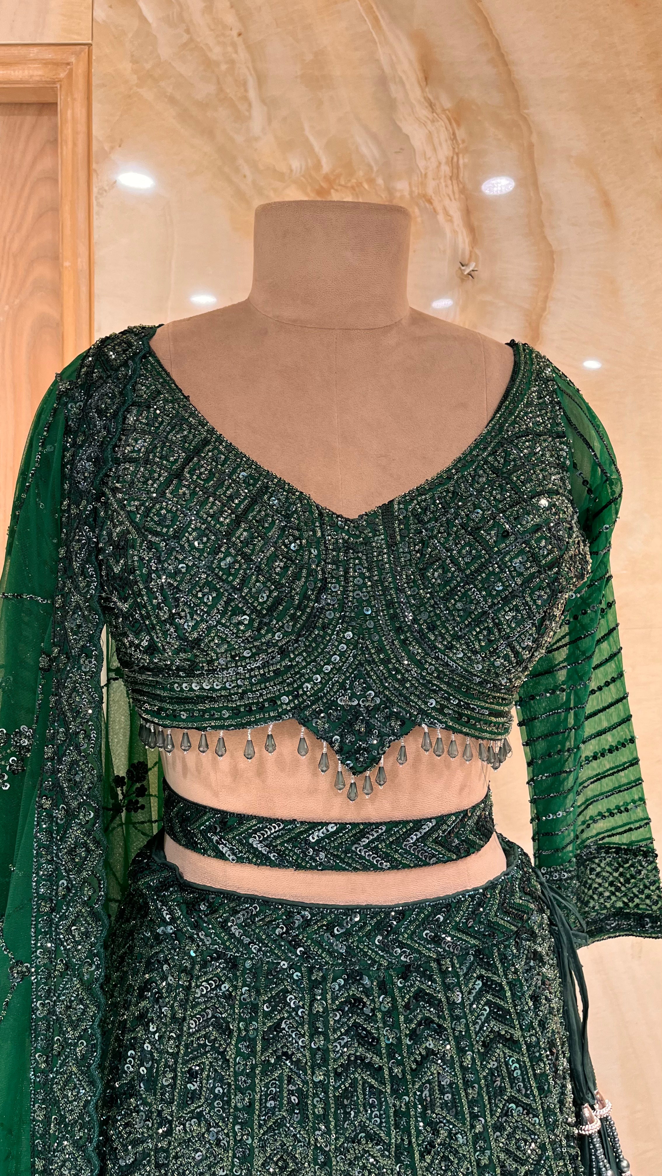 STUNNING TRADITIONAL LEHENGA WITH RICH EMBELLISHED WORK