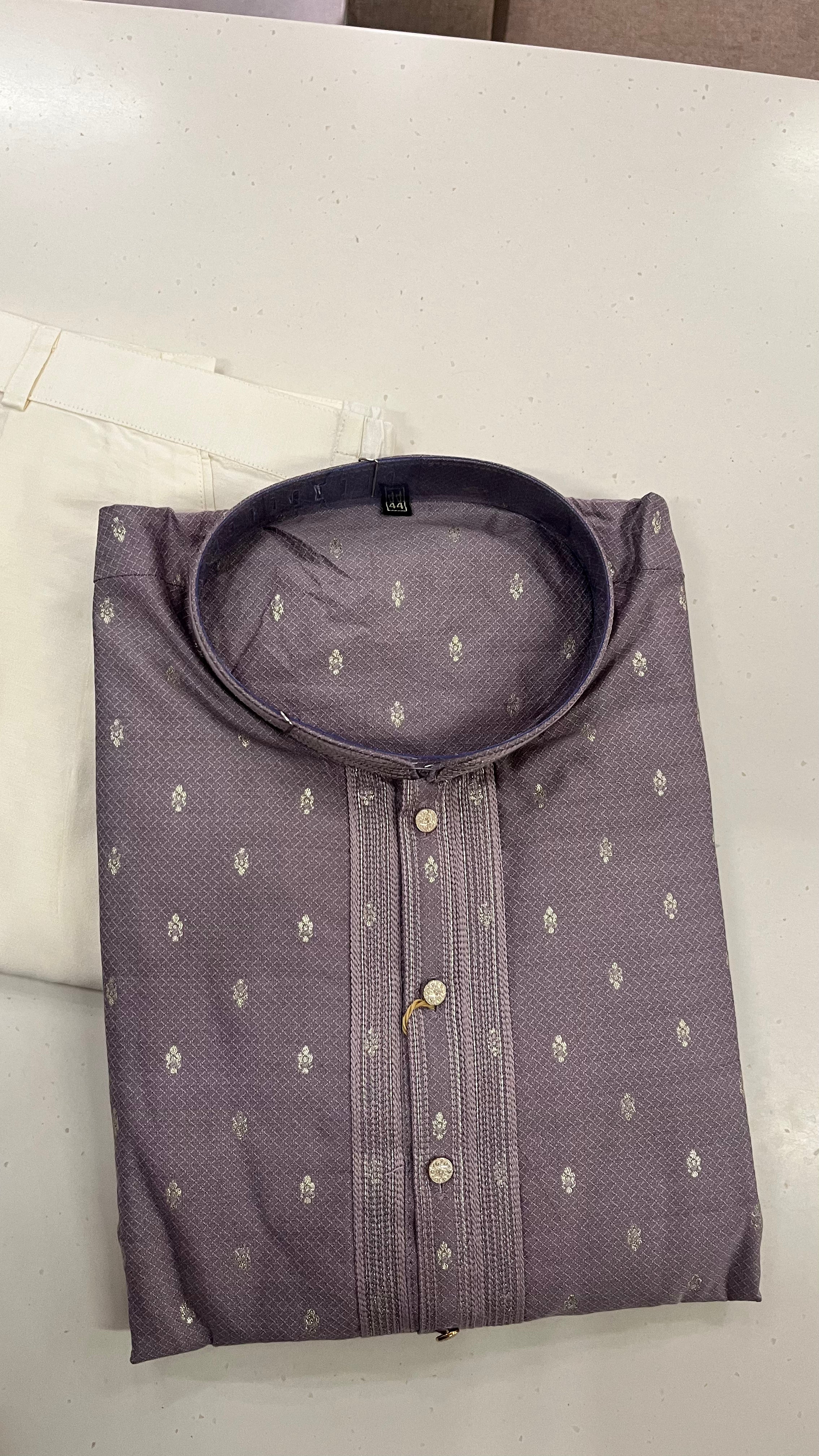 DUSTY MAUVE MEN’S KURTA PAJAMA SET