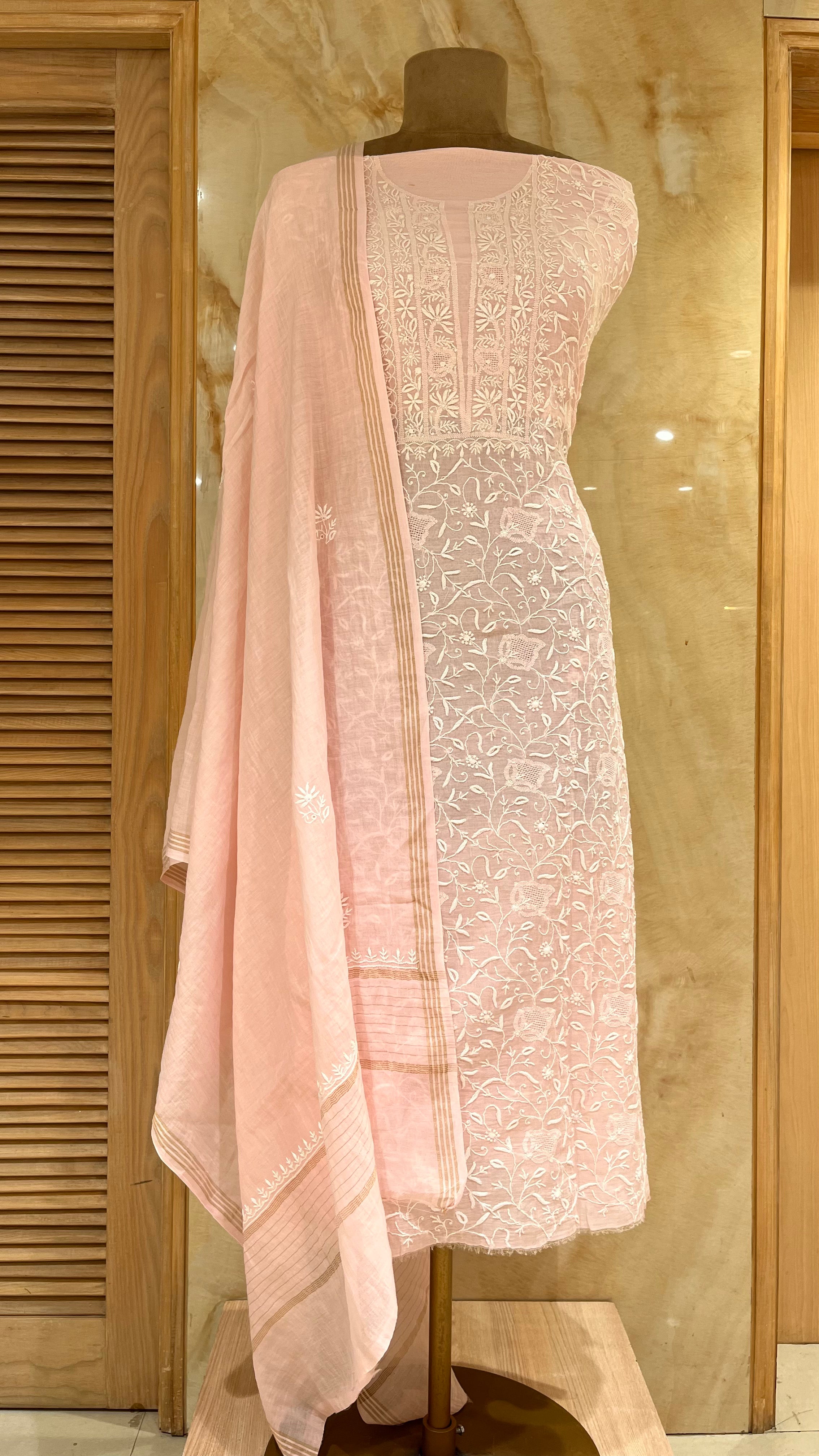 PREMIUM DESIGNER EMBROIDERED UNSTITCHED SUIT SET
