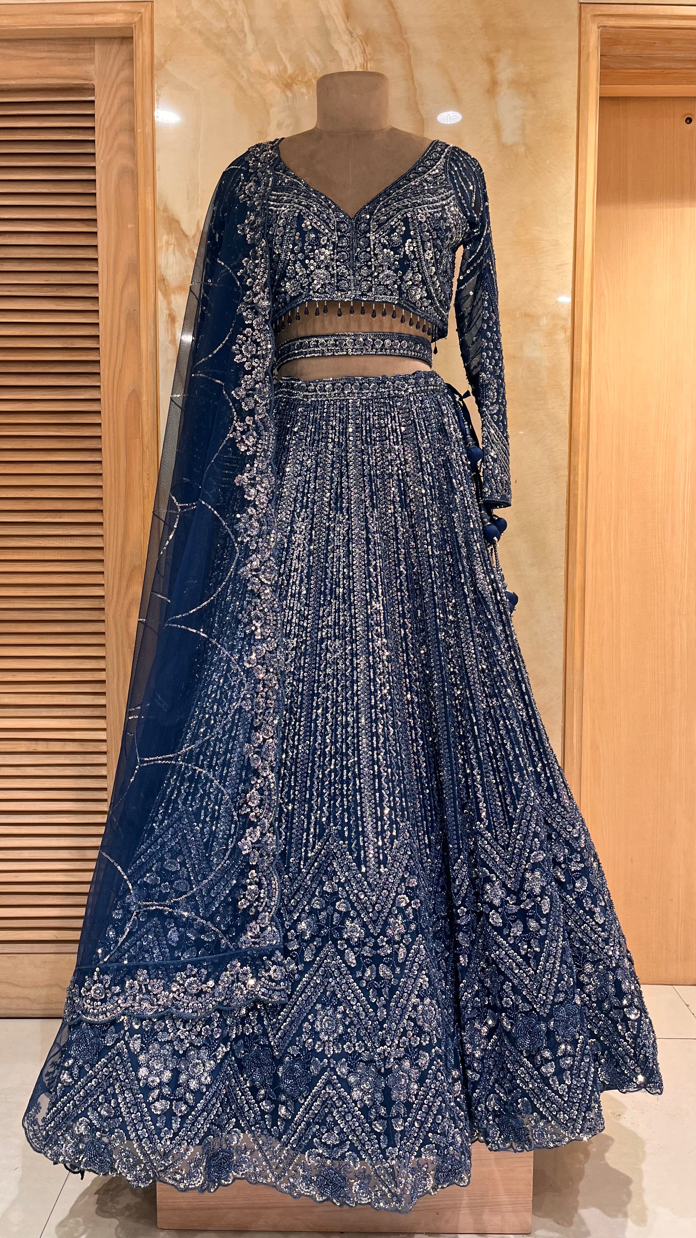 ELEGANT DESIGNER LEHENGA WITH RICH EMBROIDERY WORK