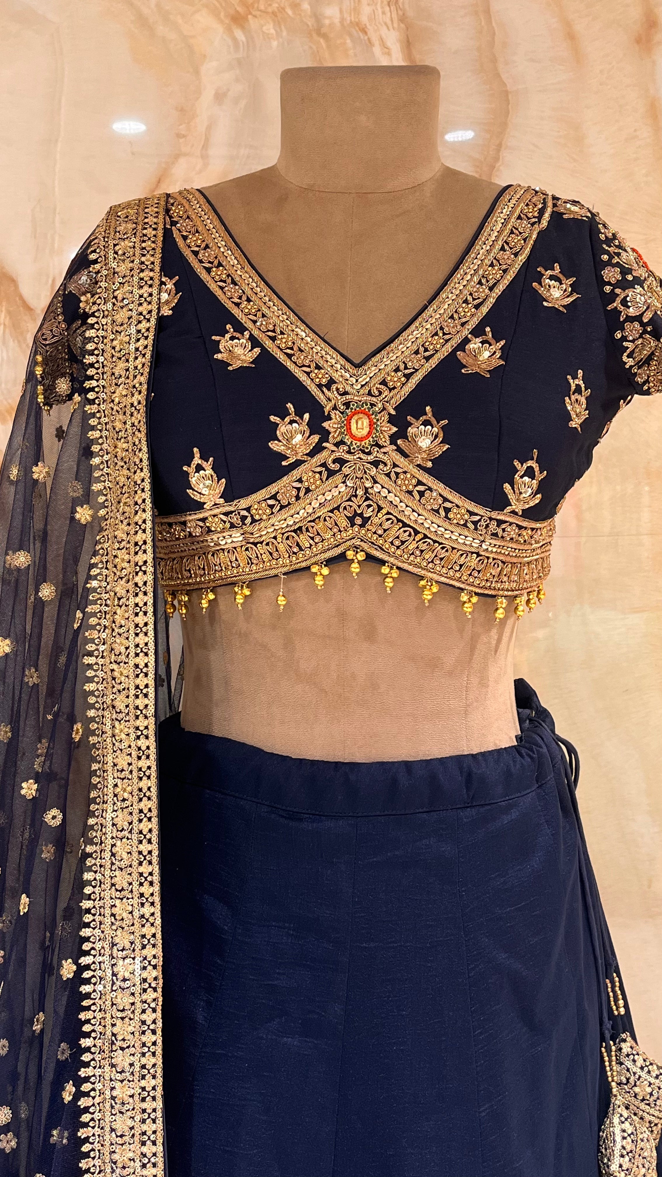 ELEGANT DESIGNER LEHENGA WITH BEAUTIFUL TRADITIONAL WORK