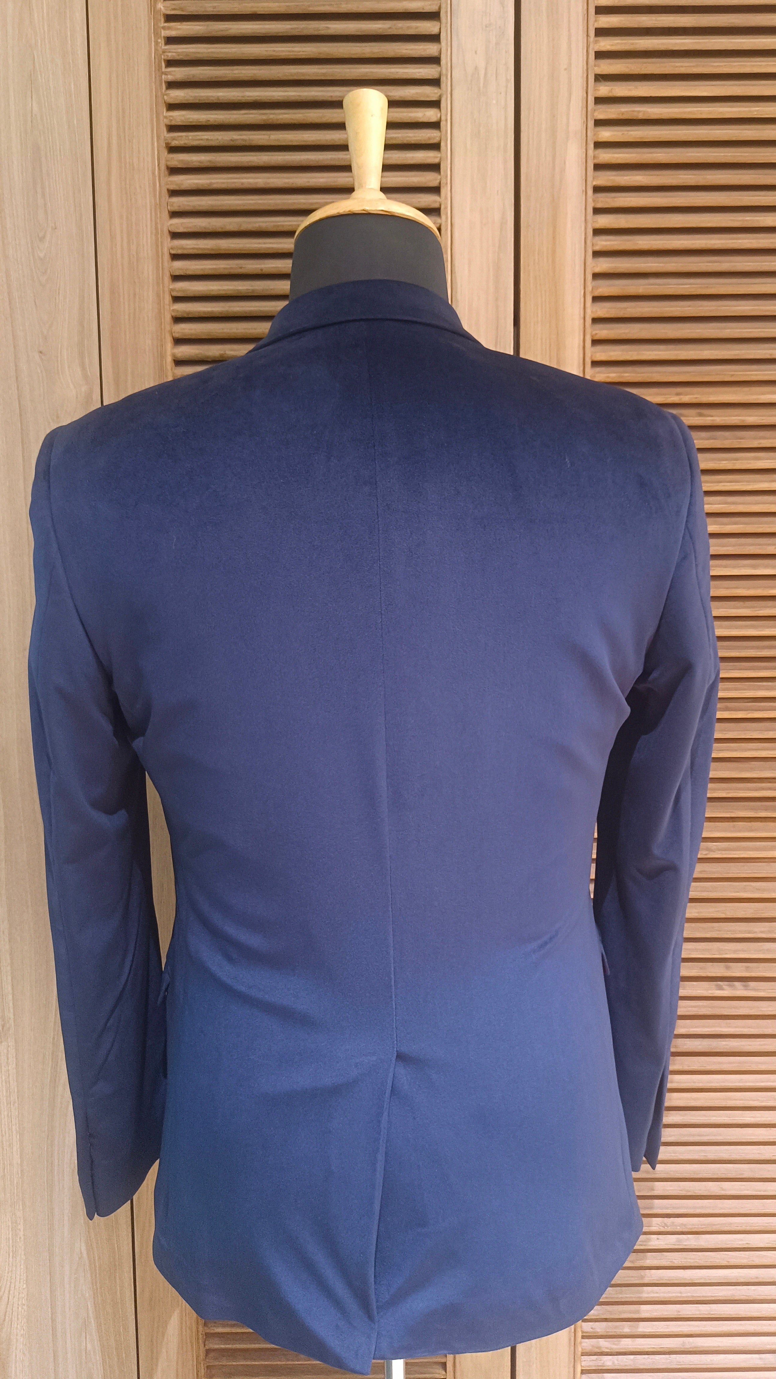 Mens Royal Blue Velvet Blazer