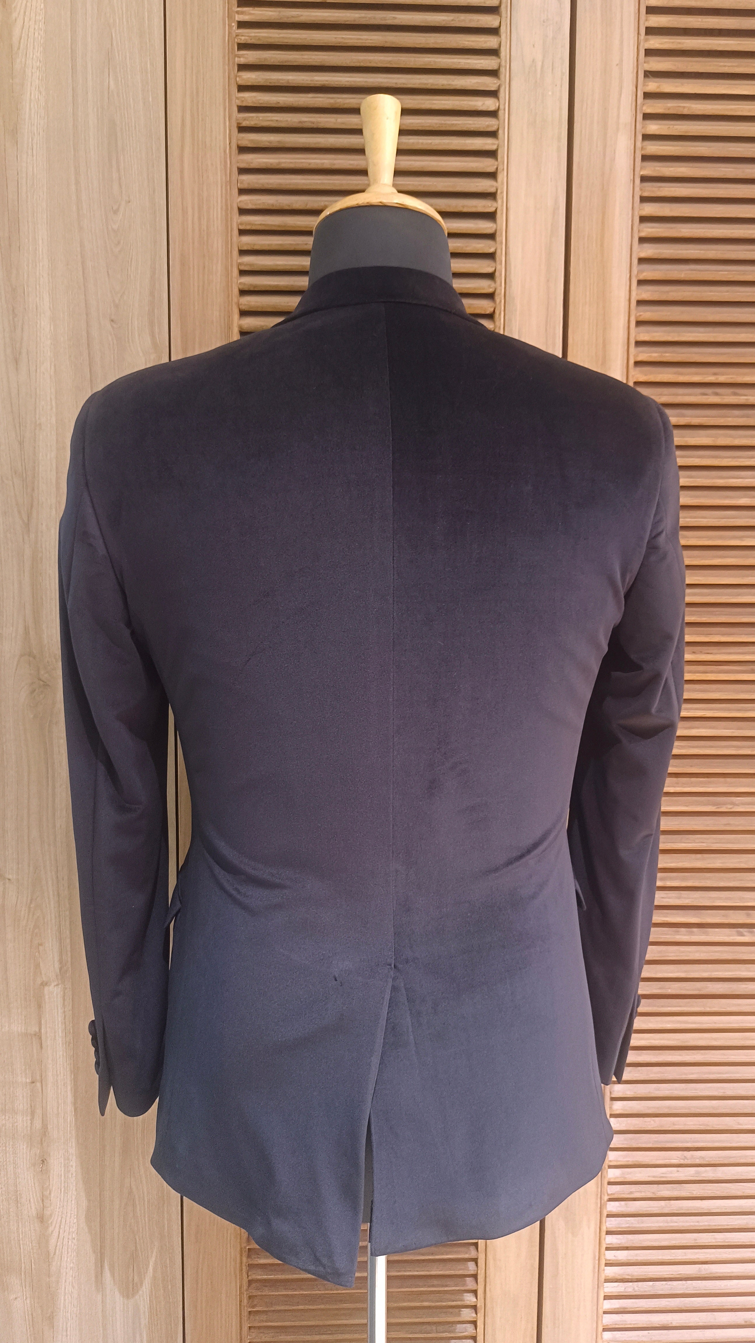 Mens Black Velvet Blazer