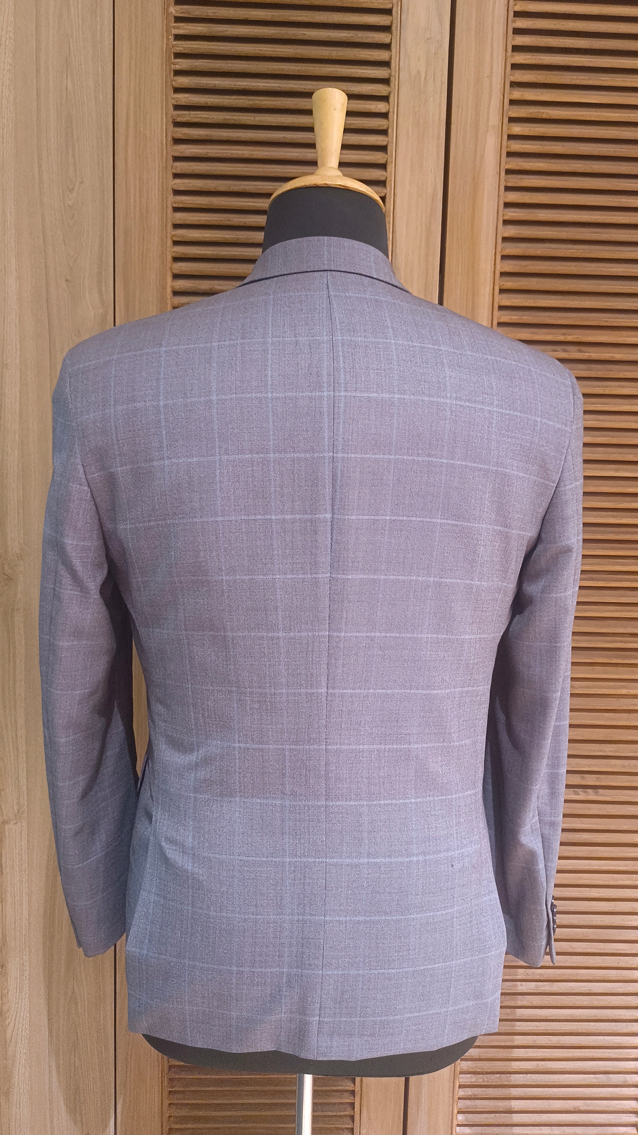 Dusty Blue Terry Wool Blazer