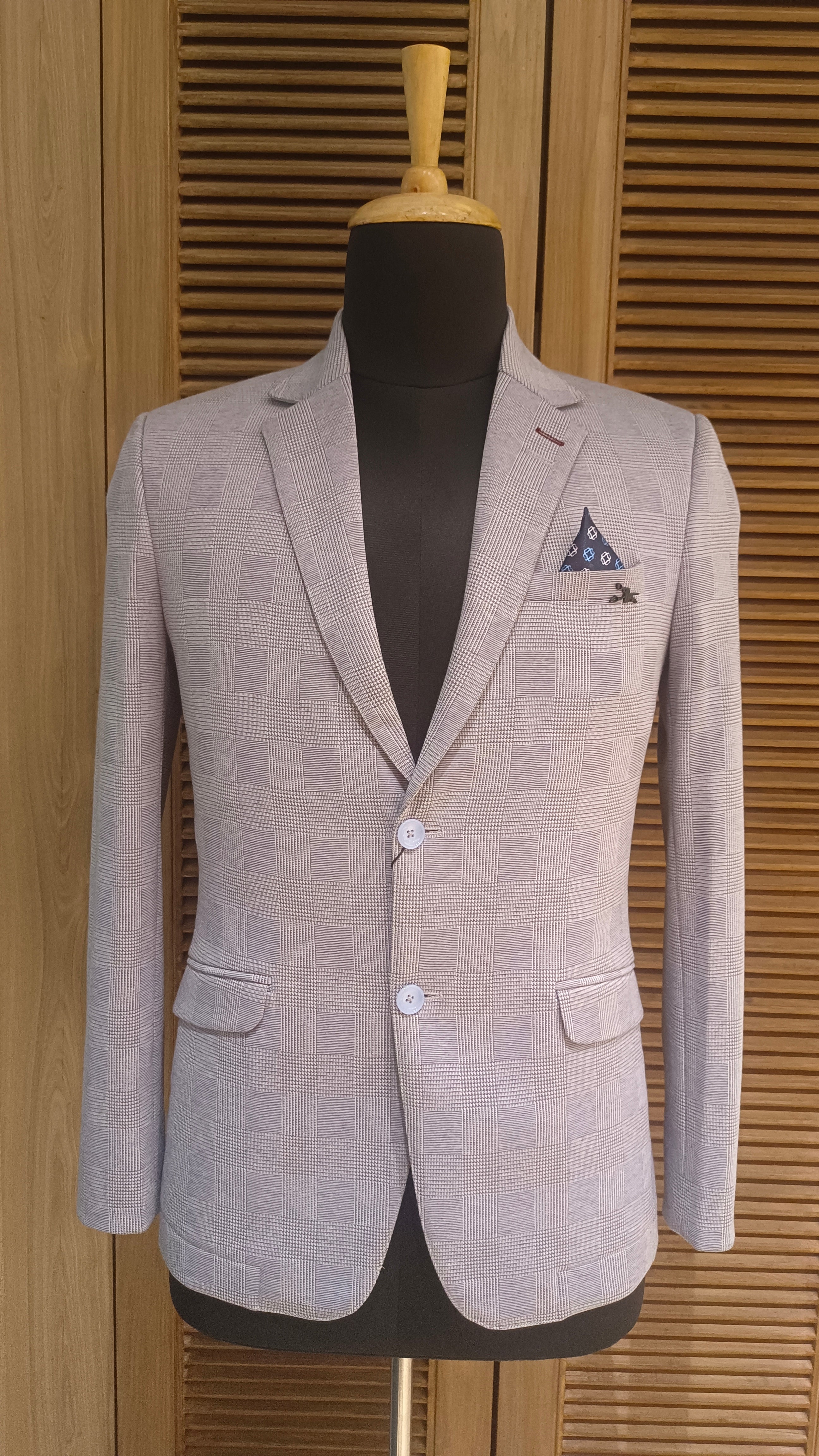 Light Grey Terry Wool Blazer