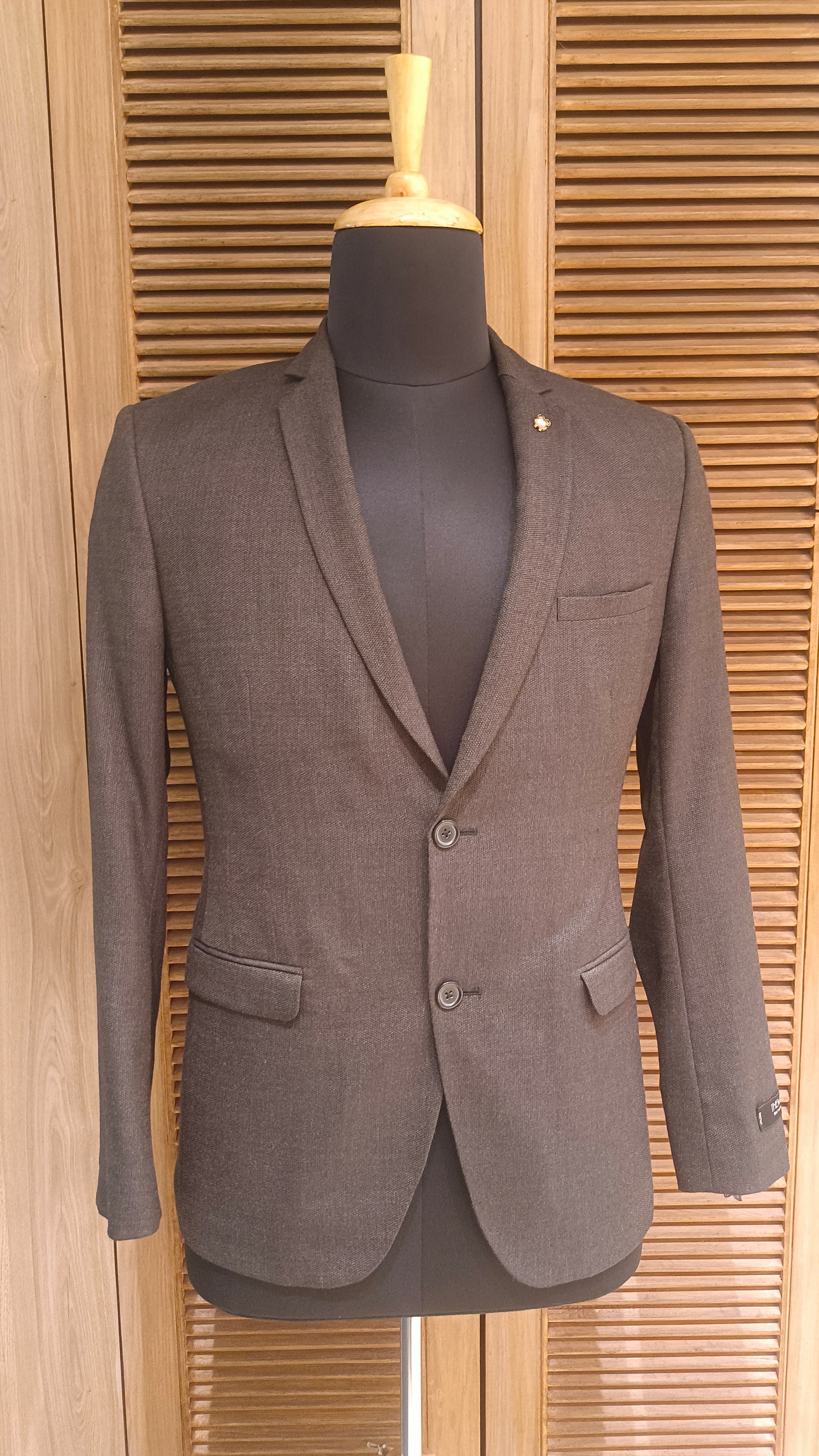 Brown Terry Wool Blazer