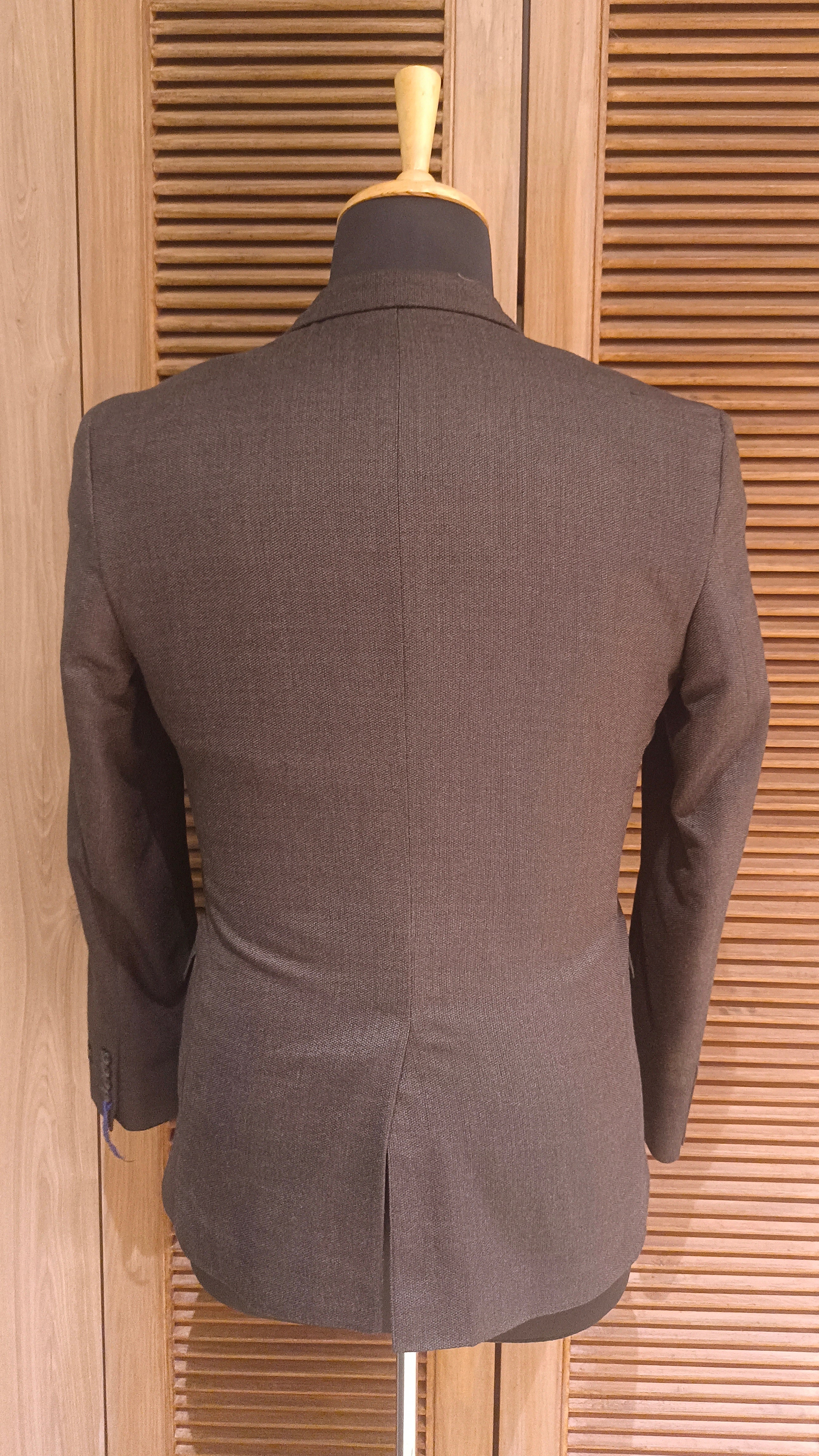 Stylish Terry Wool Check Blazer