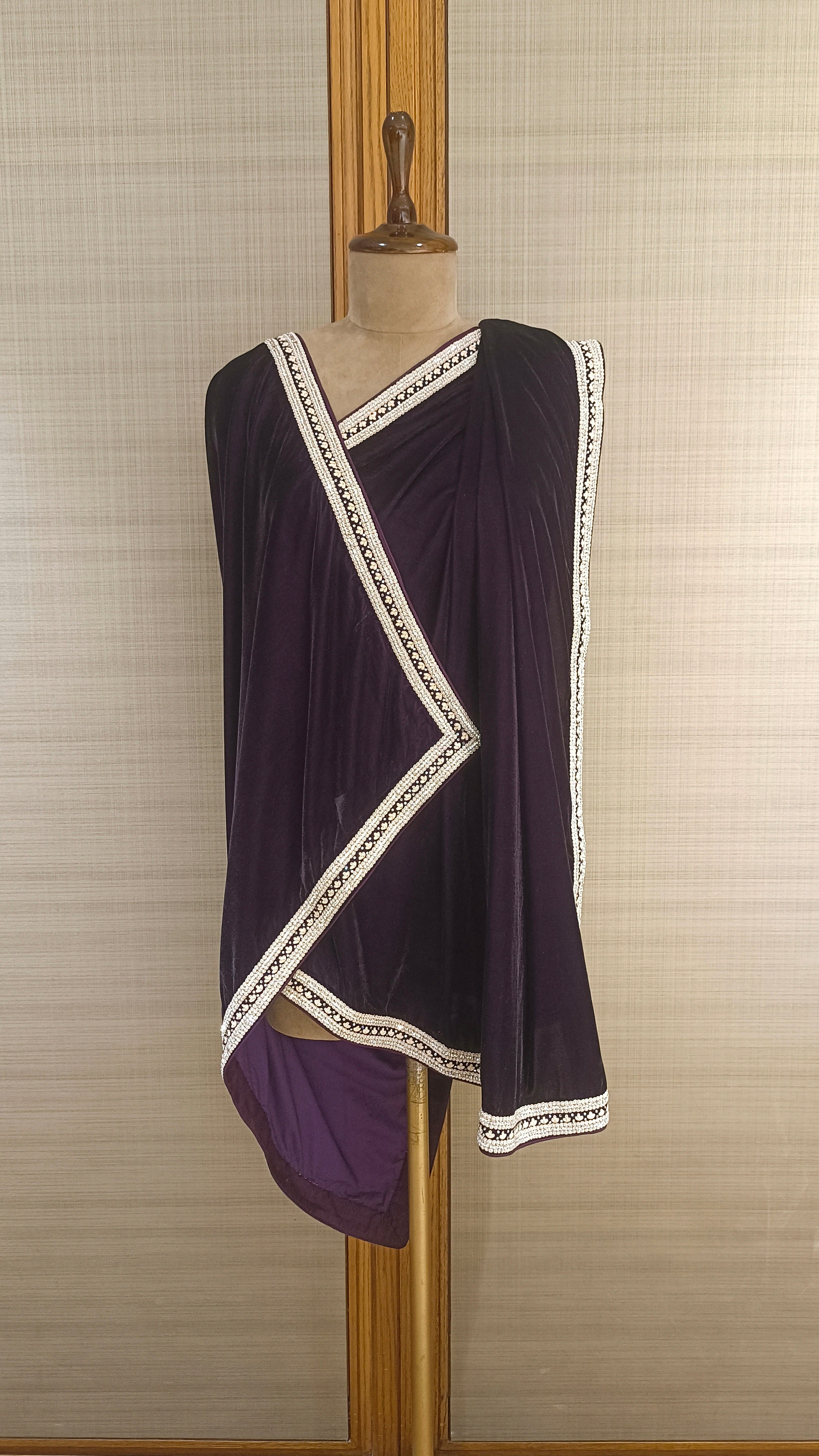 Purple Color Winter Shawl