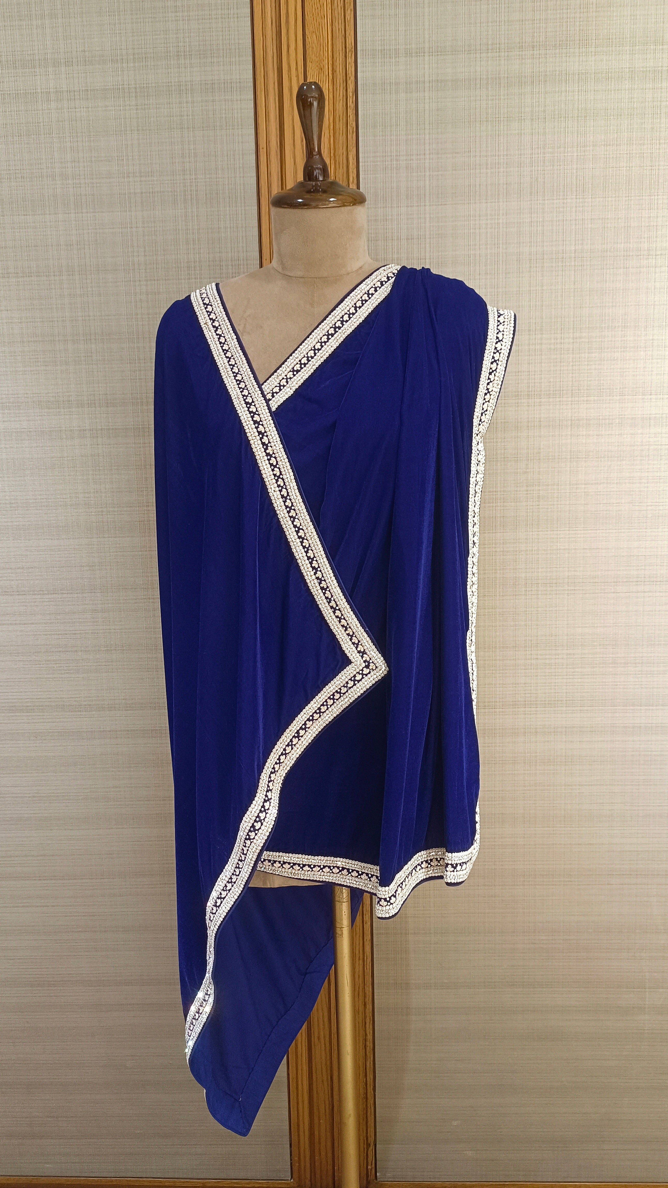 Royal Blue Color Winter Shawl