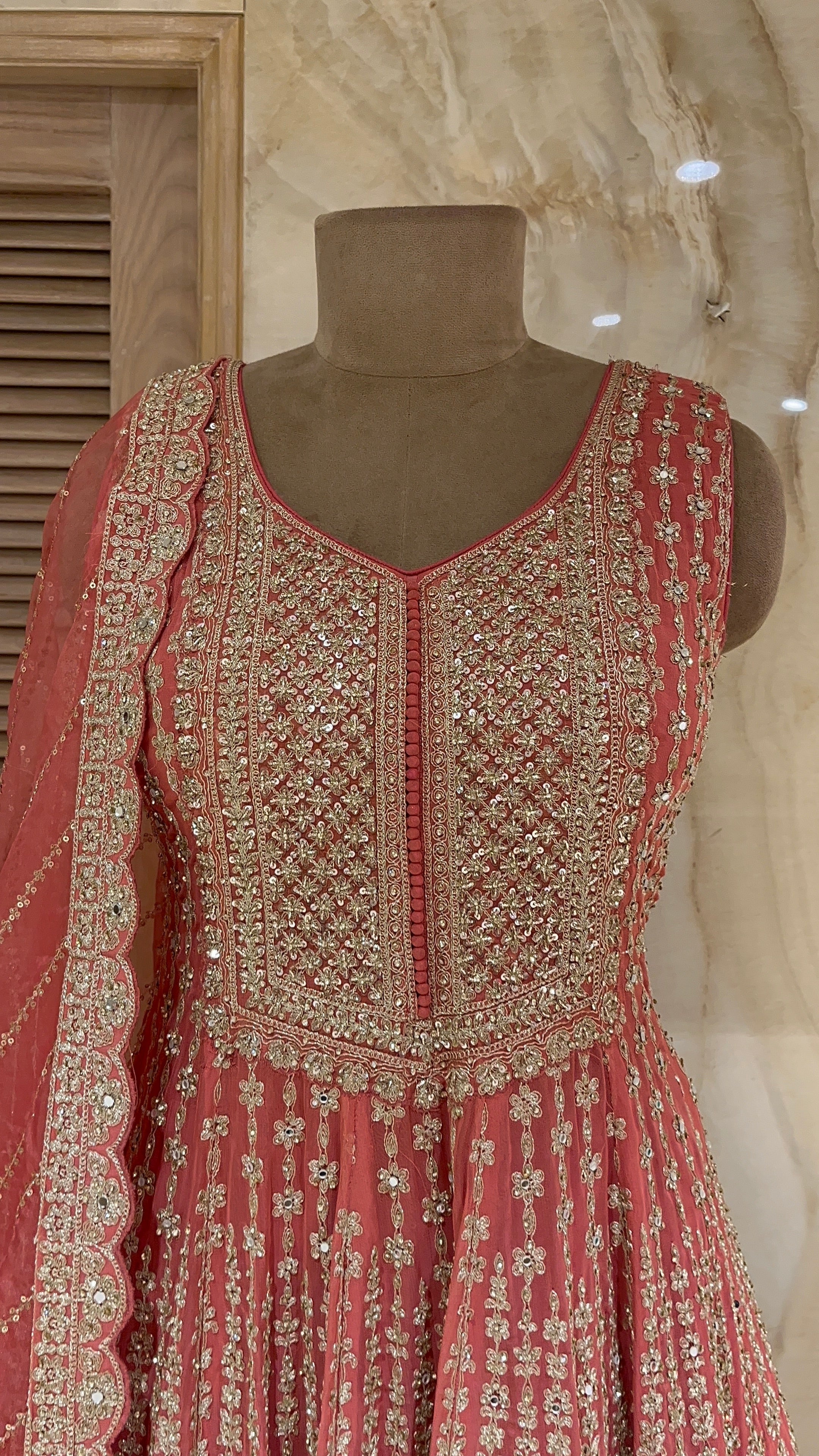ELEGANT PINK EMBROIDERED LEHENGA SET WITH DUPATTA
