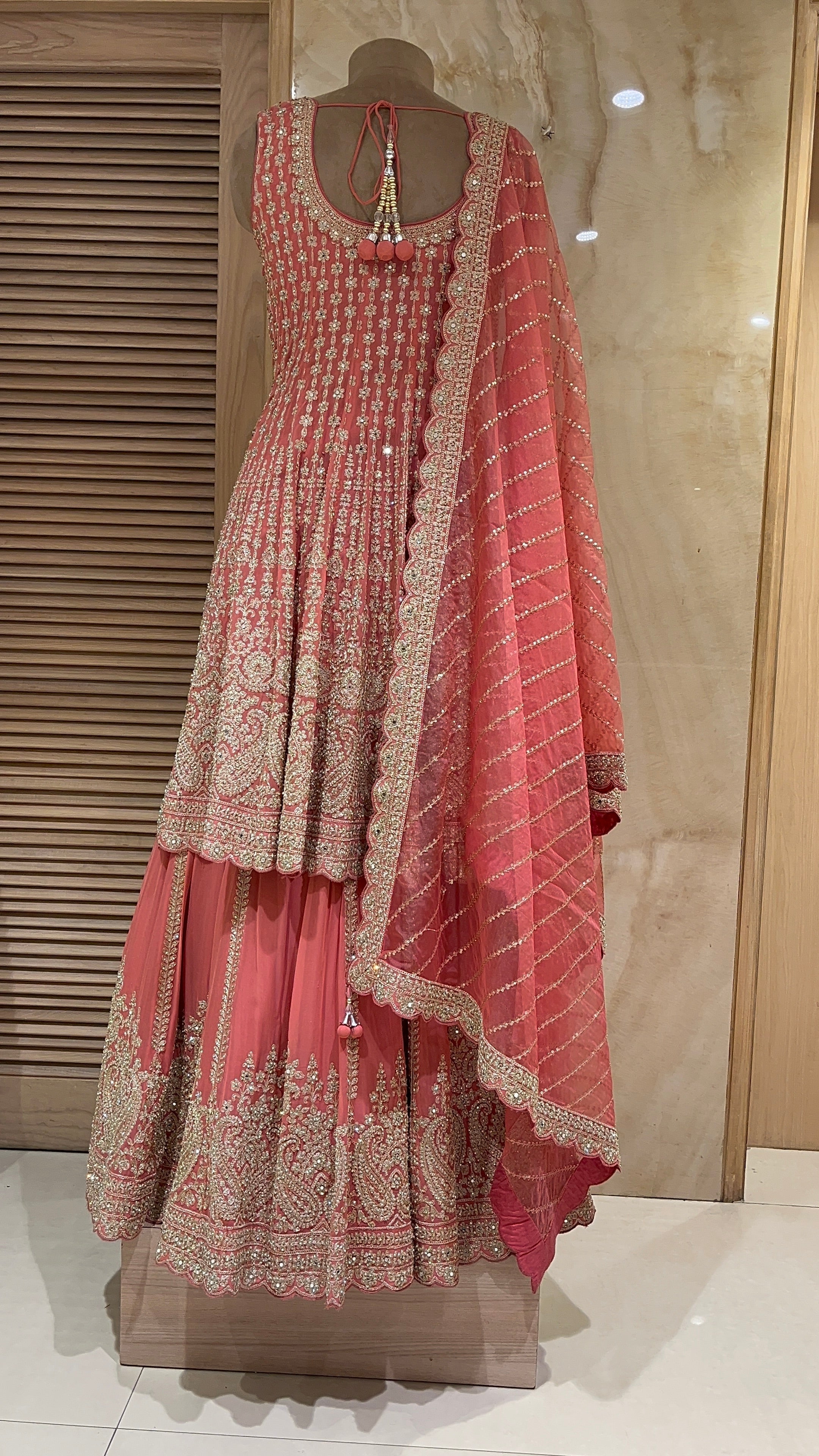ELEGANT PINK EMBROIDERED LEHENGA SET WITH DUPATTA