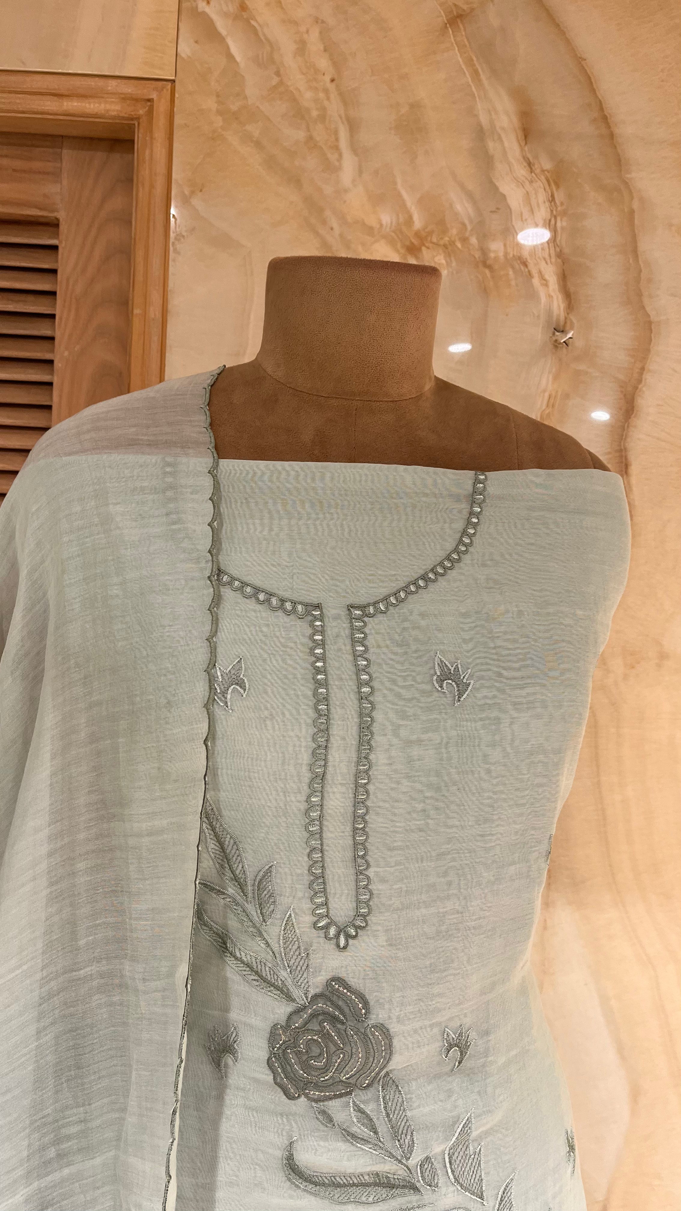 PREMIUM DESIGNER UNSTITCHED SUIT SET