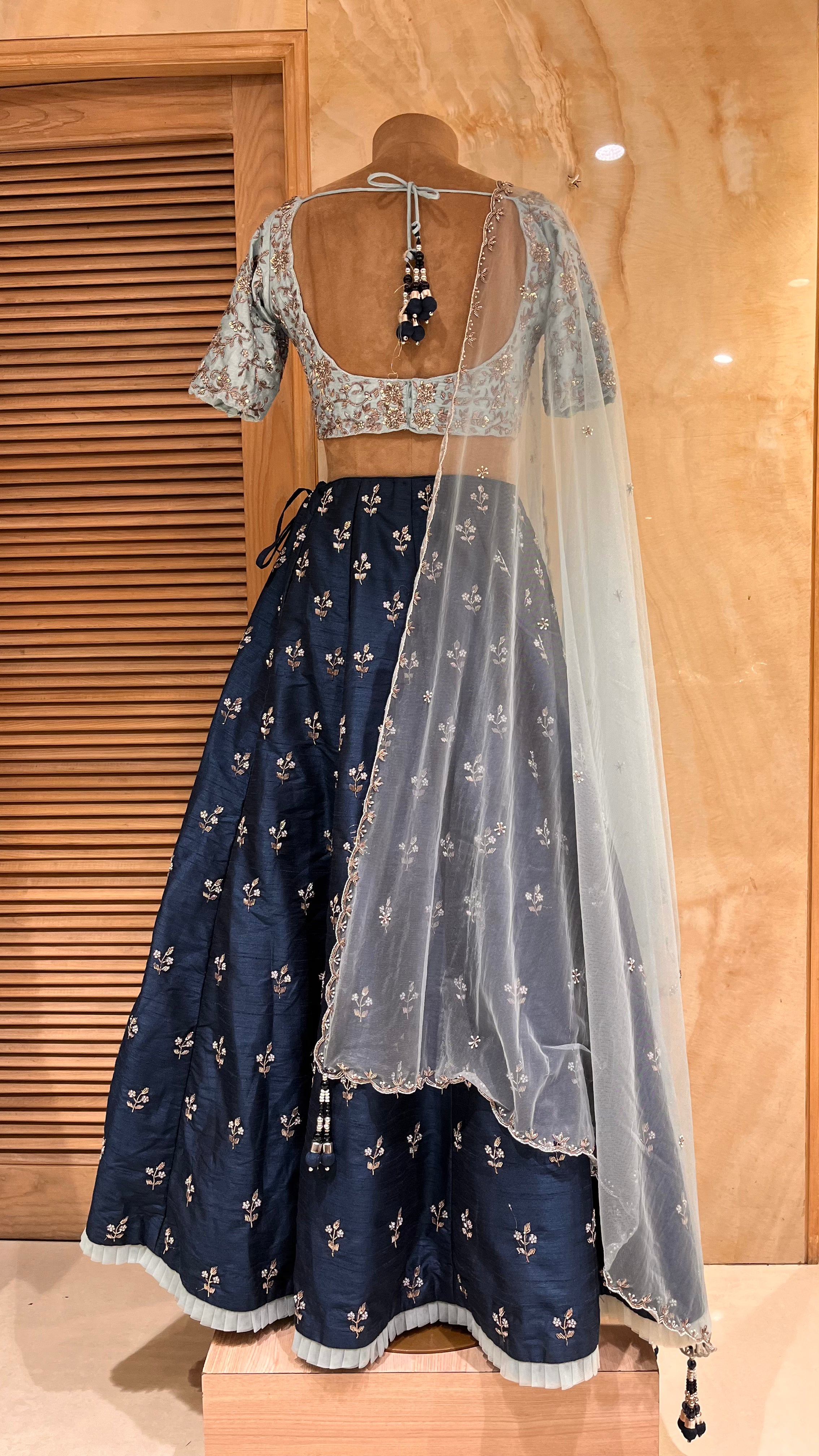 STYLISH DESIGNER EMBROIDERED LEHENGA SET