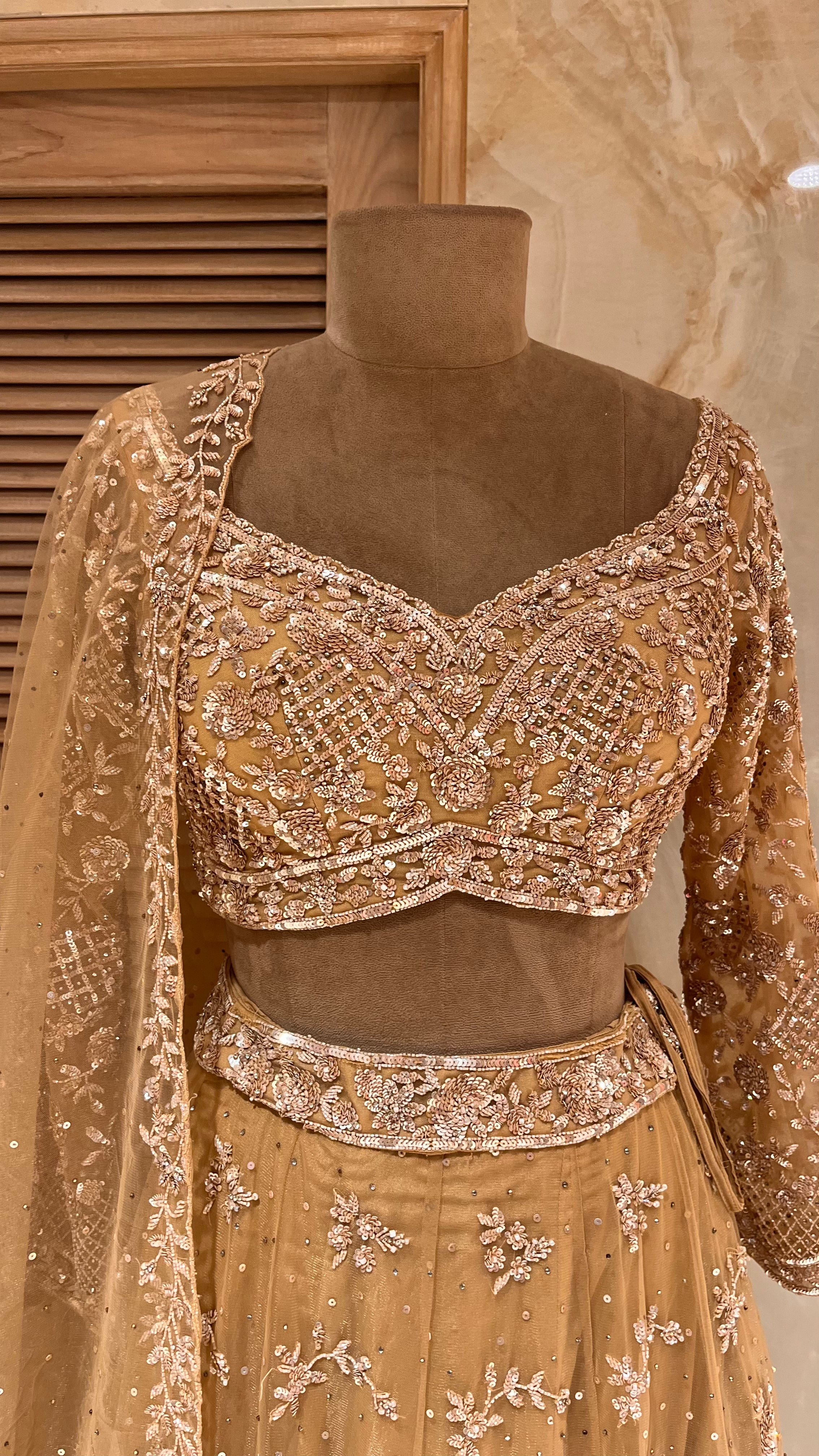 ELEGANT DESIGNER LEHENGA SET WITH INTRICATE EMBROIDERY