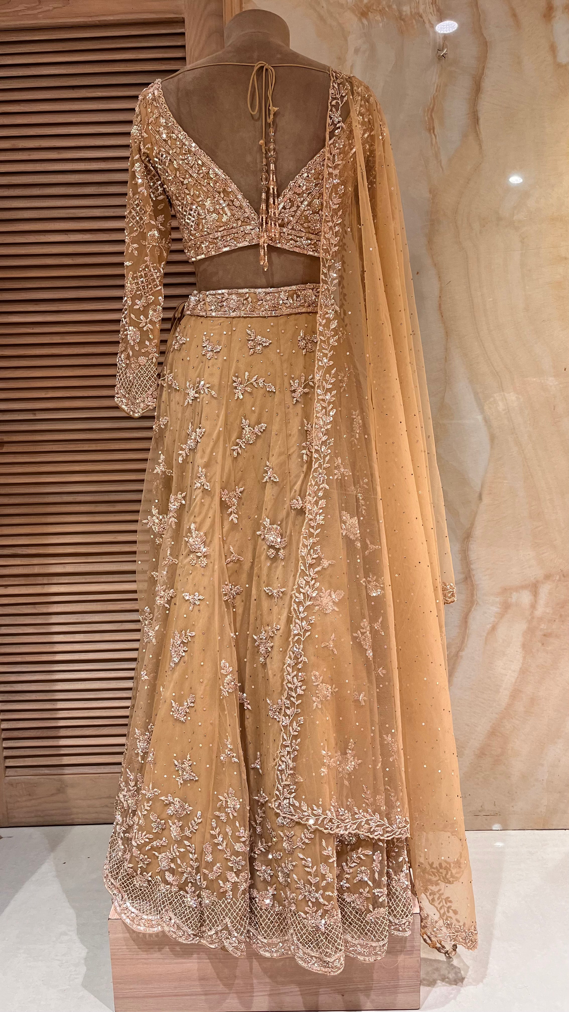 ELEGANT DESIGNER LEHENGA SET WITH INTRICATE EMBROIDERY
