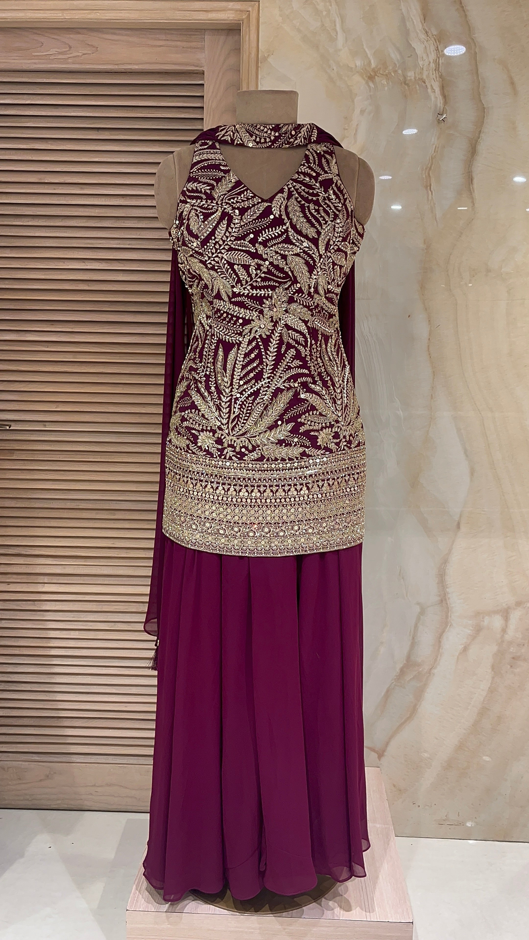 LUXURY EMBROIDERED READYMADE SUIT SET