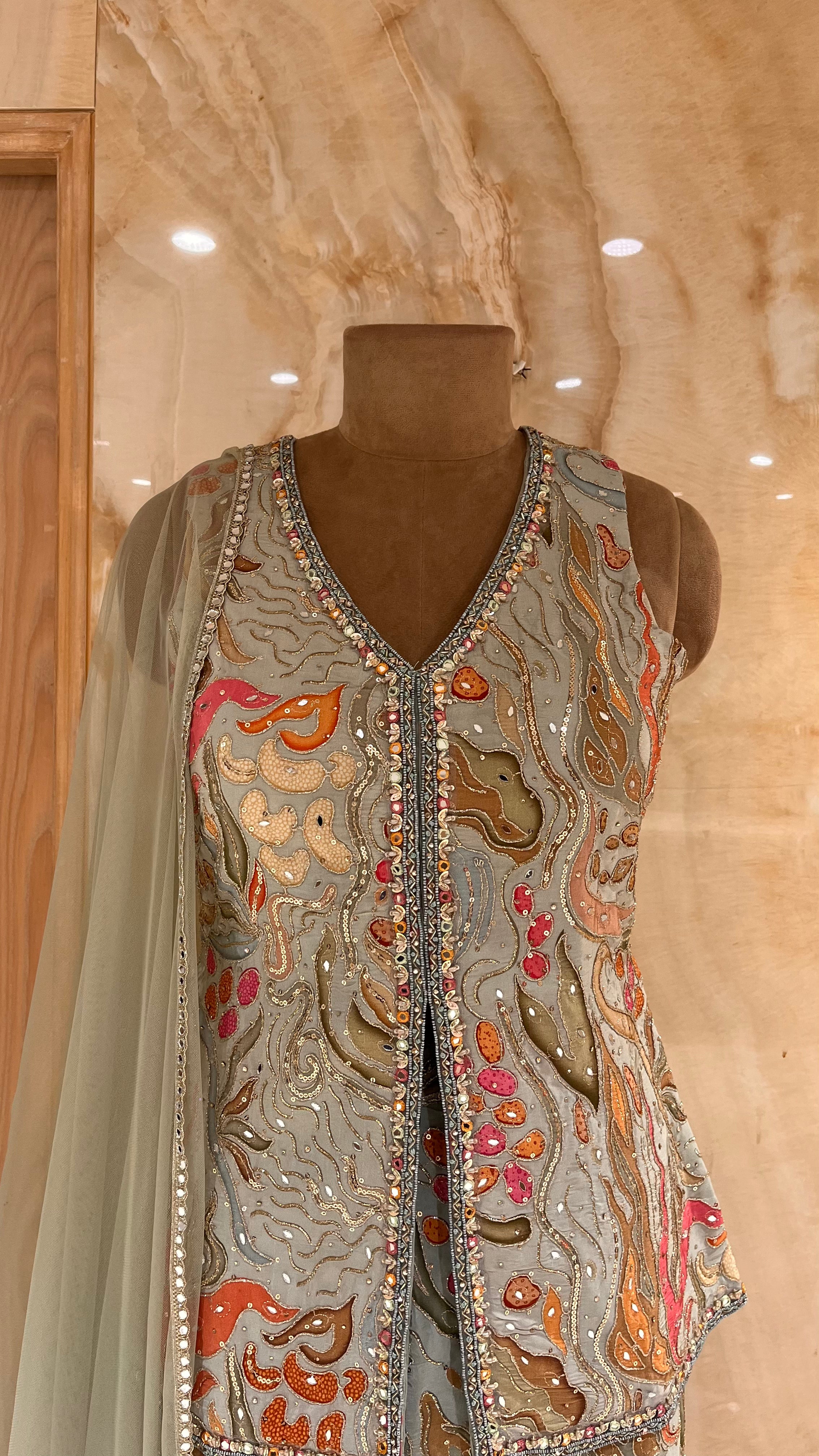 ELEGANT HEAVY WORK READYMADE SUIT