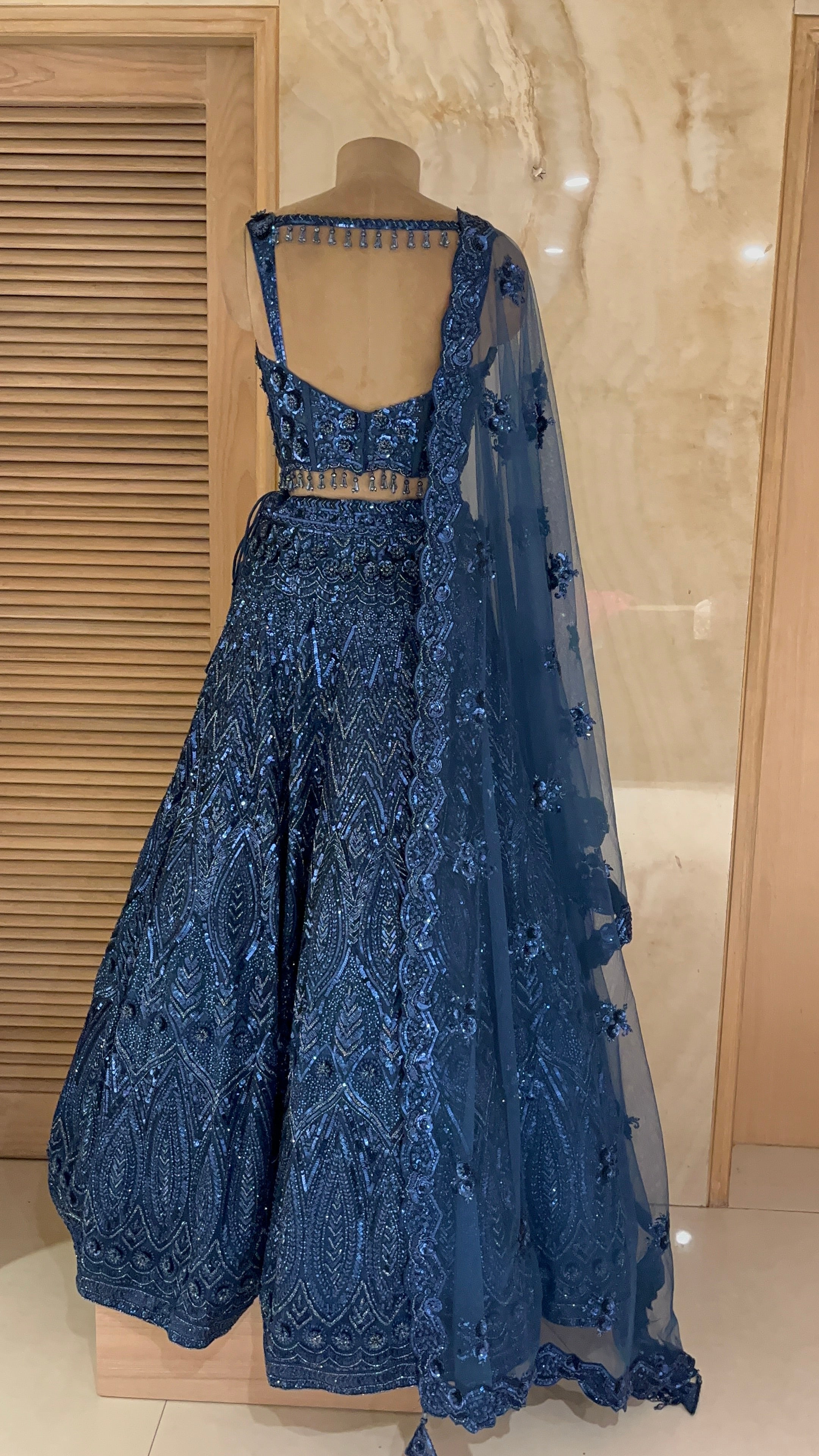 ELEGANT HEAVY EMBROIDERED LEHENGA SET