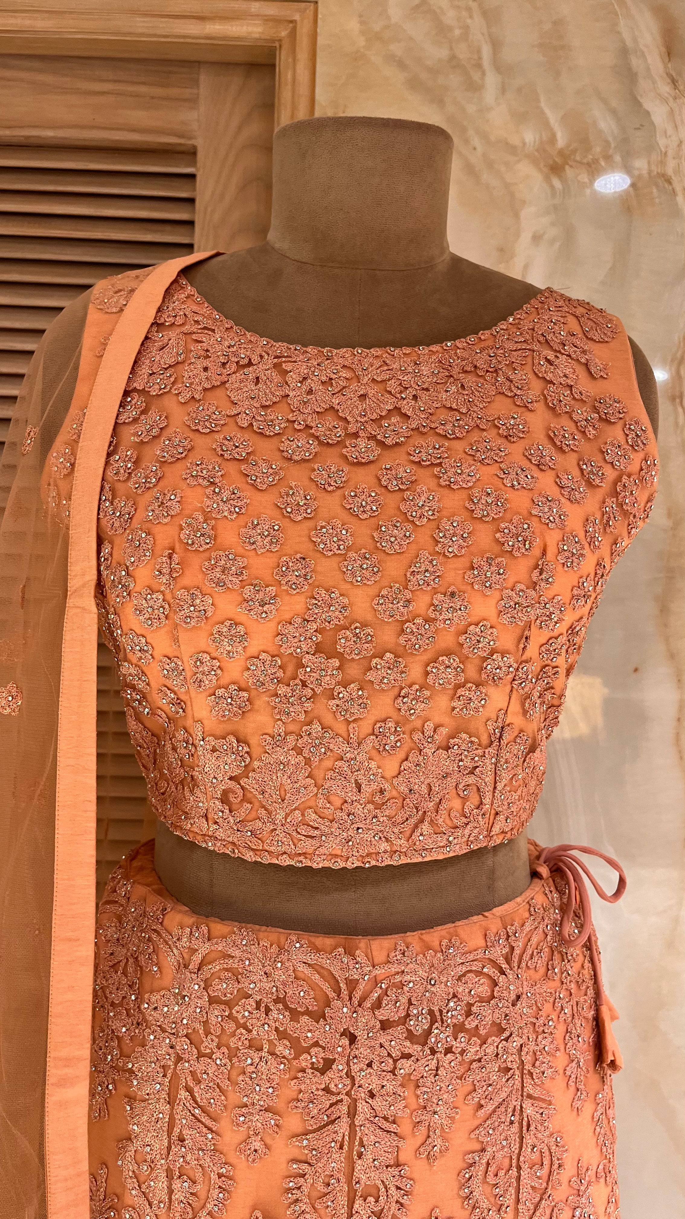 STUNNING EMBROIDERED LEHENGA SET