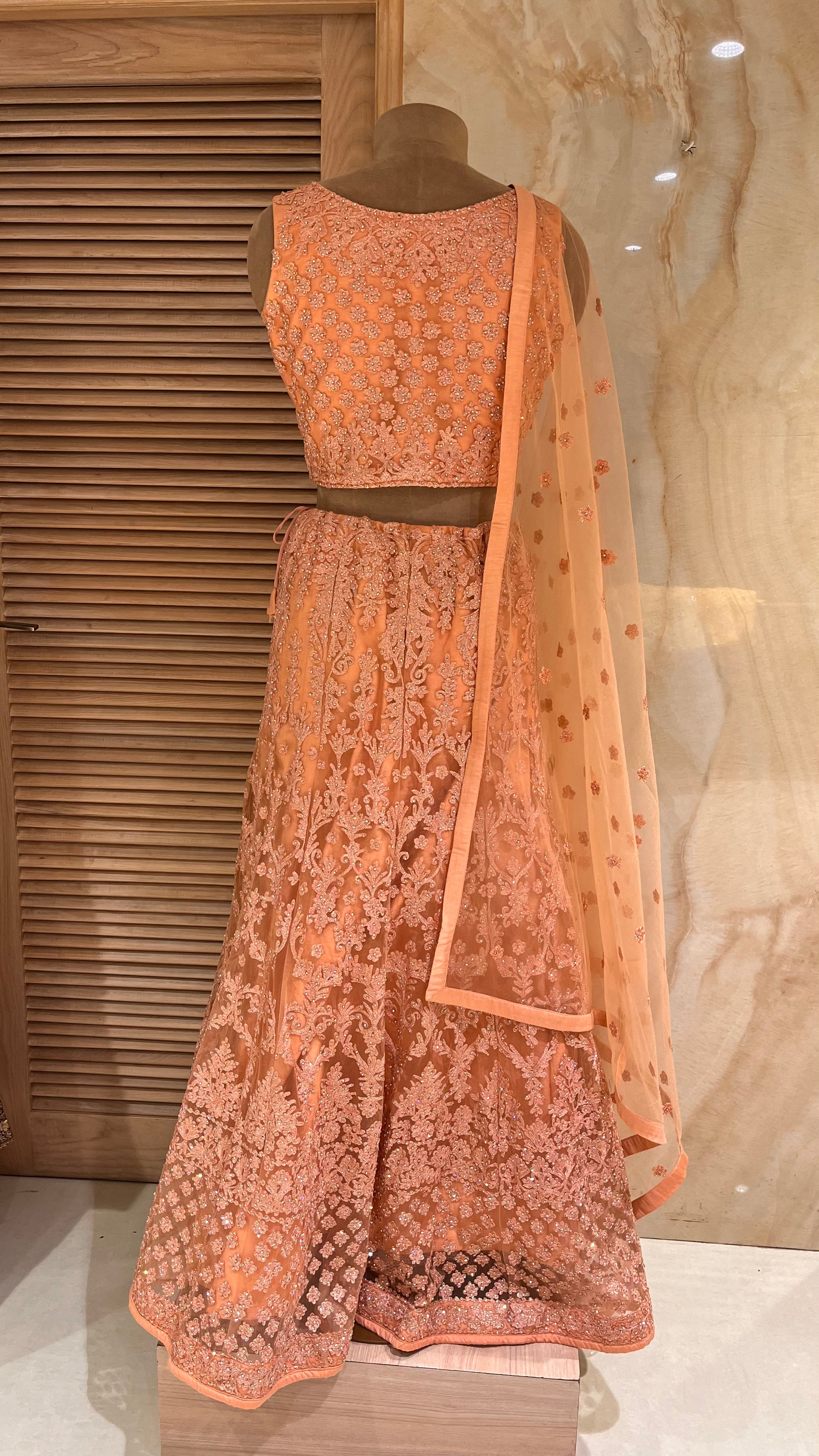 STUNNING EMBROIDERED LEHENGA SET