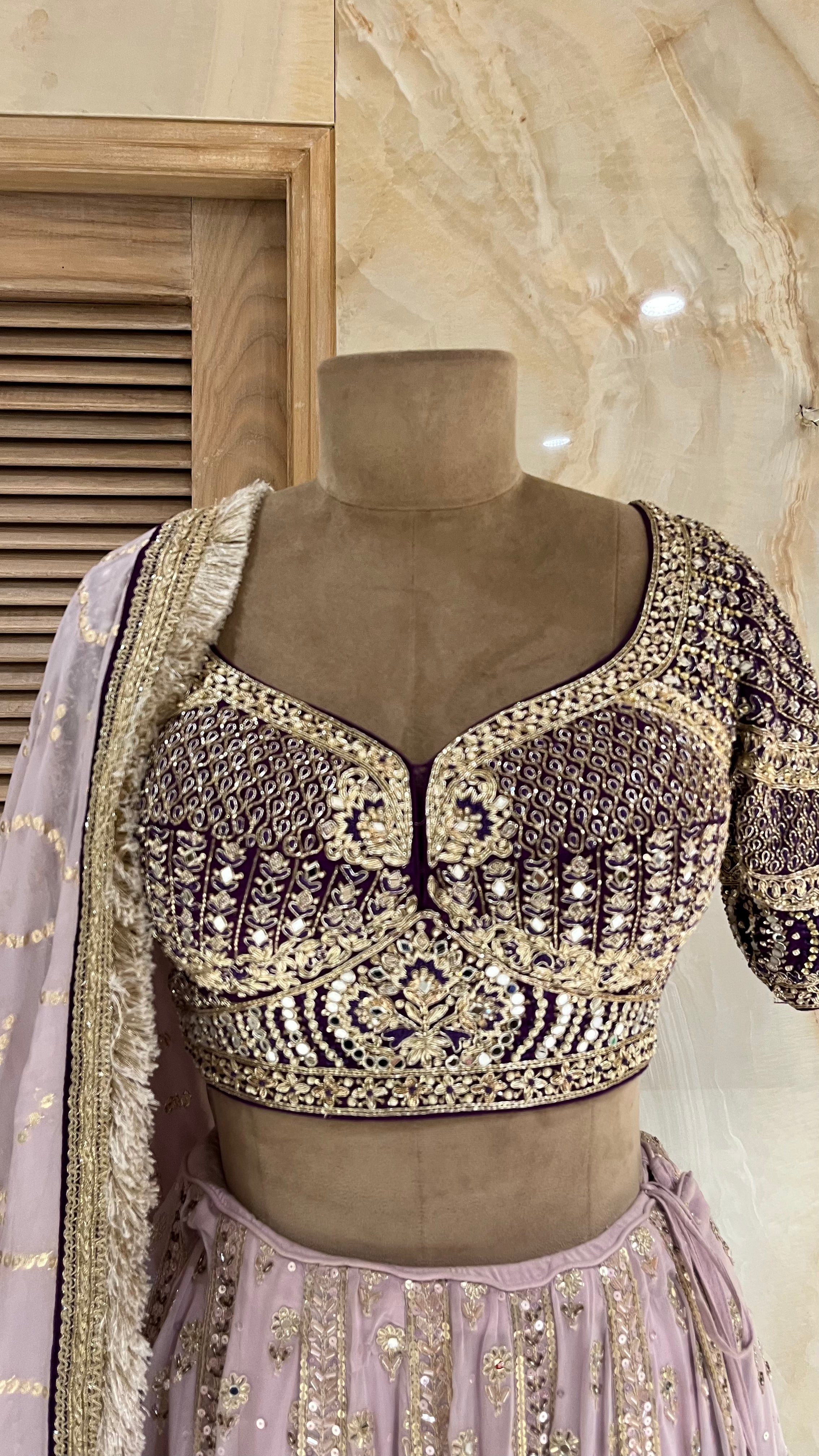 STYLISH EMBROIDERED LEHENGA SET