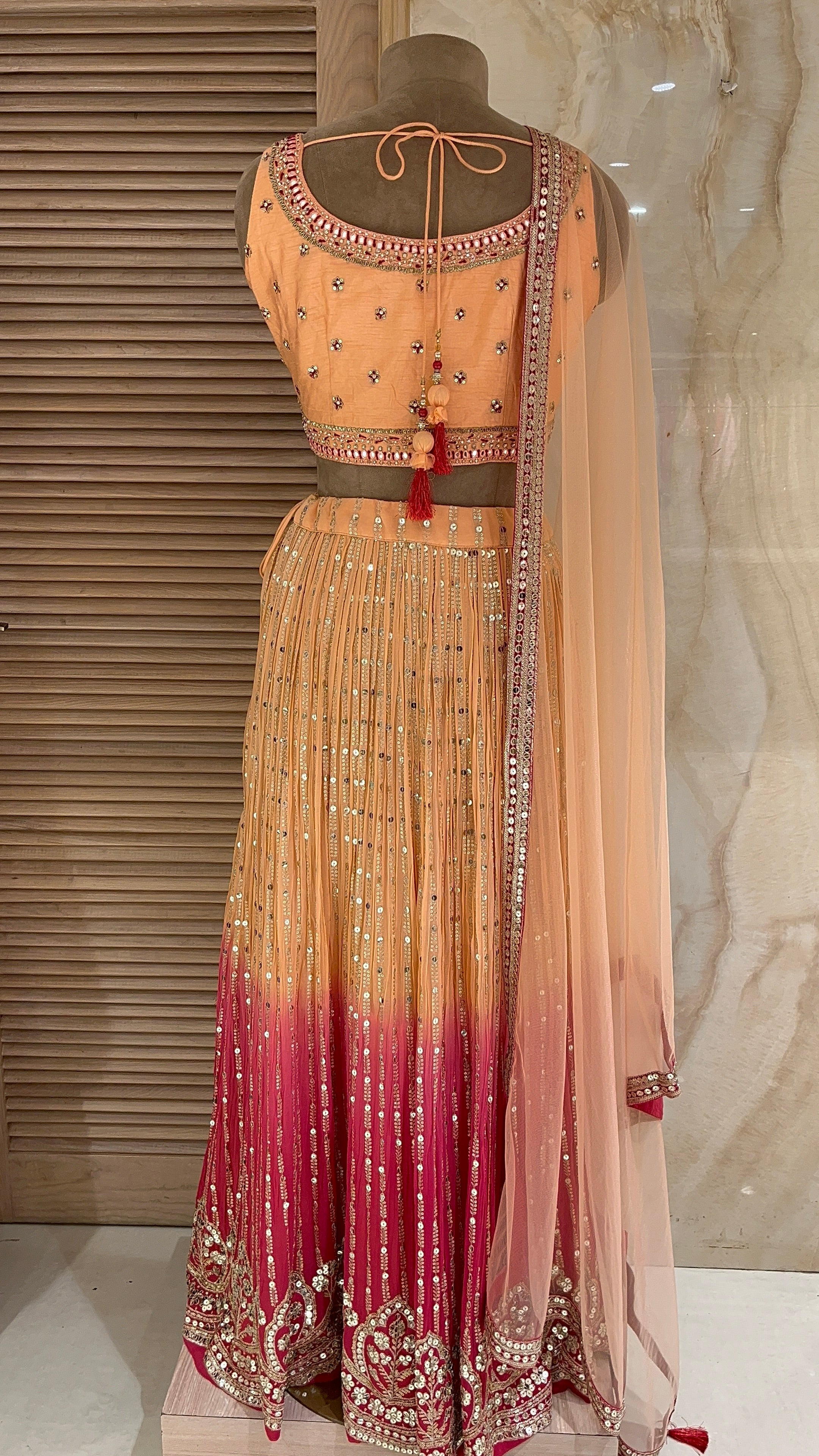GRACEFUL OMBRE DESIGNER LEHENGA SET