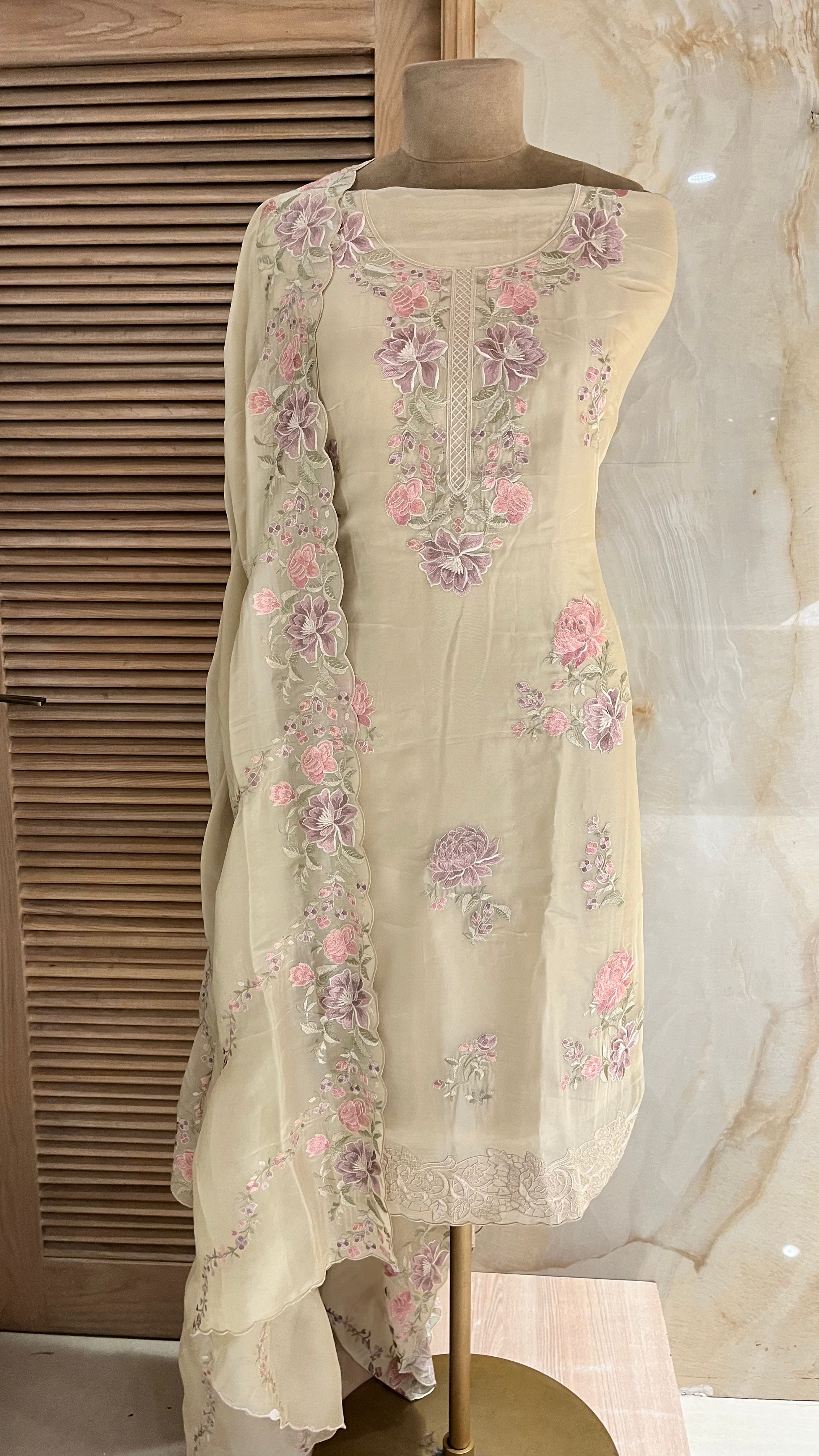 PREMIUM ETHNIC UNSTITCHED SUIT SET