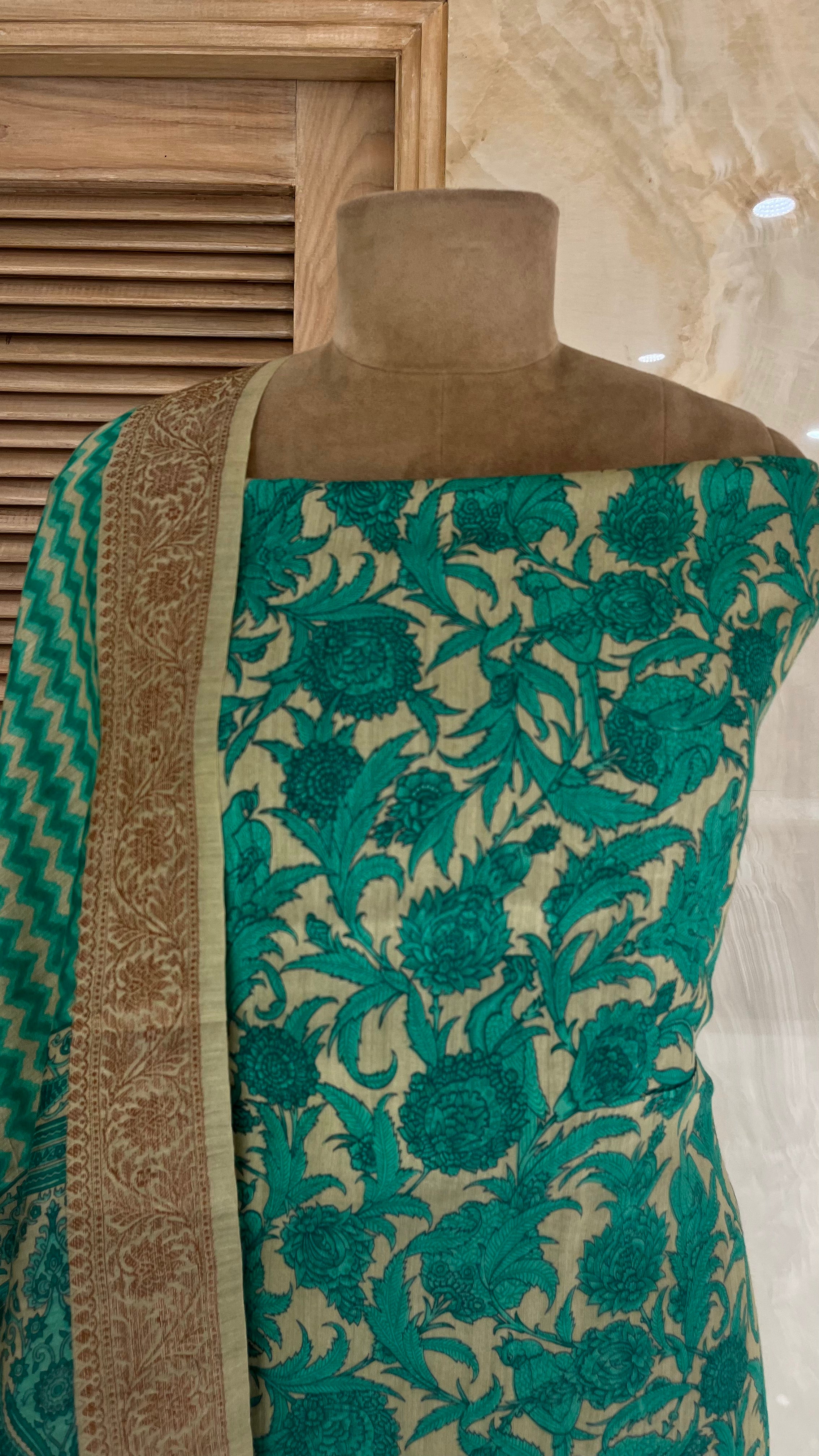 ELEGANT DESIGNER UNSTITCHED SUIT SET