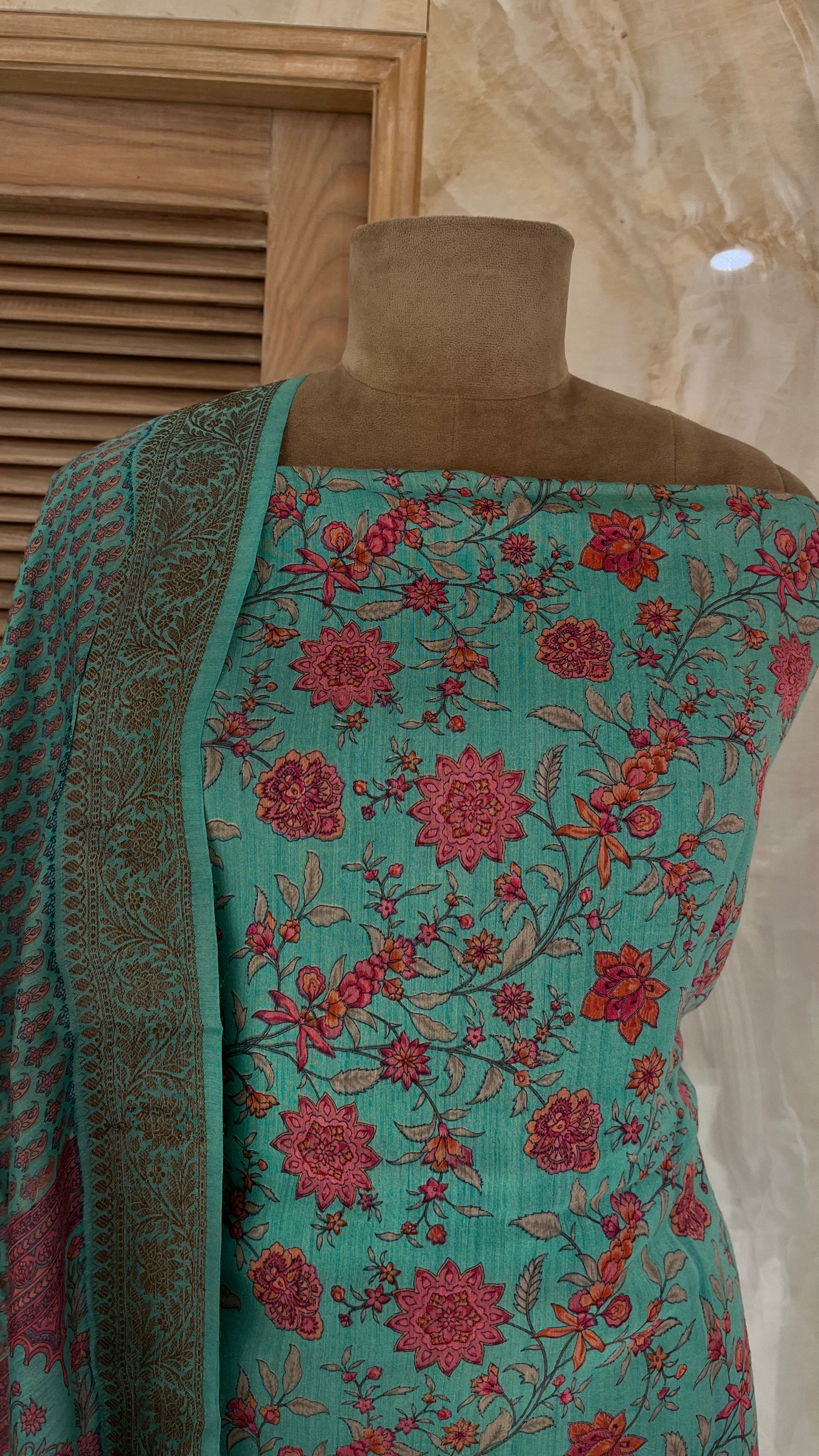 PREMIUM PRINTED UNSTITCHED SUIT SET