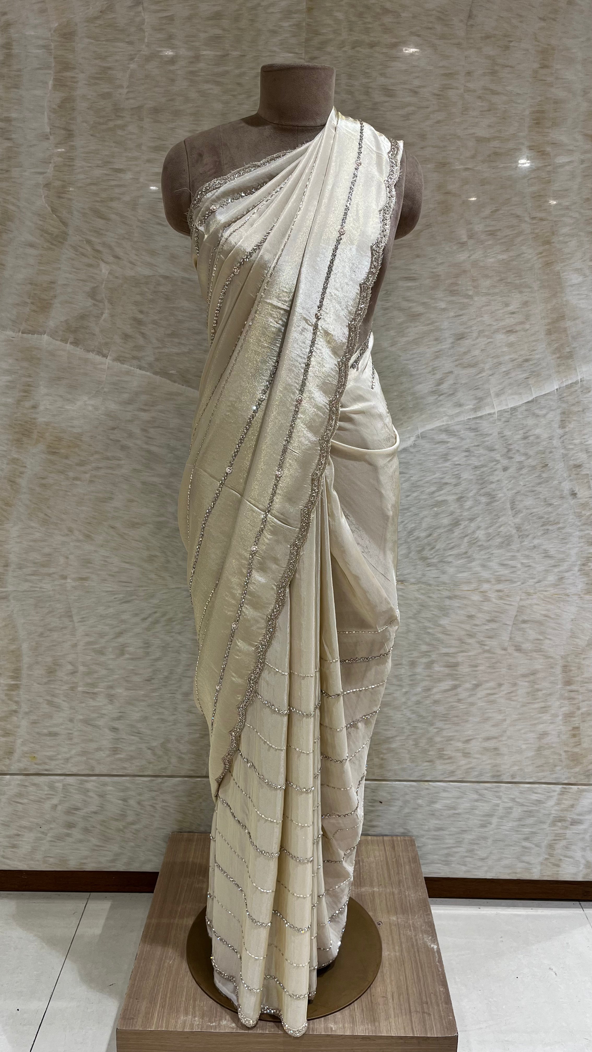 PREMIUM EMBROIDERED SAREE SET