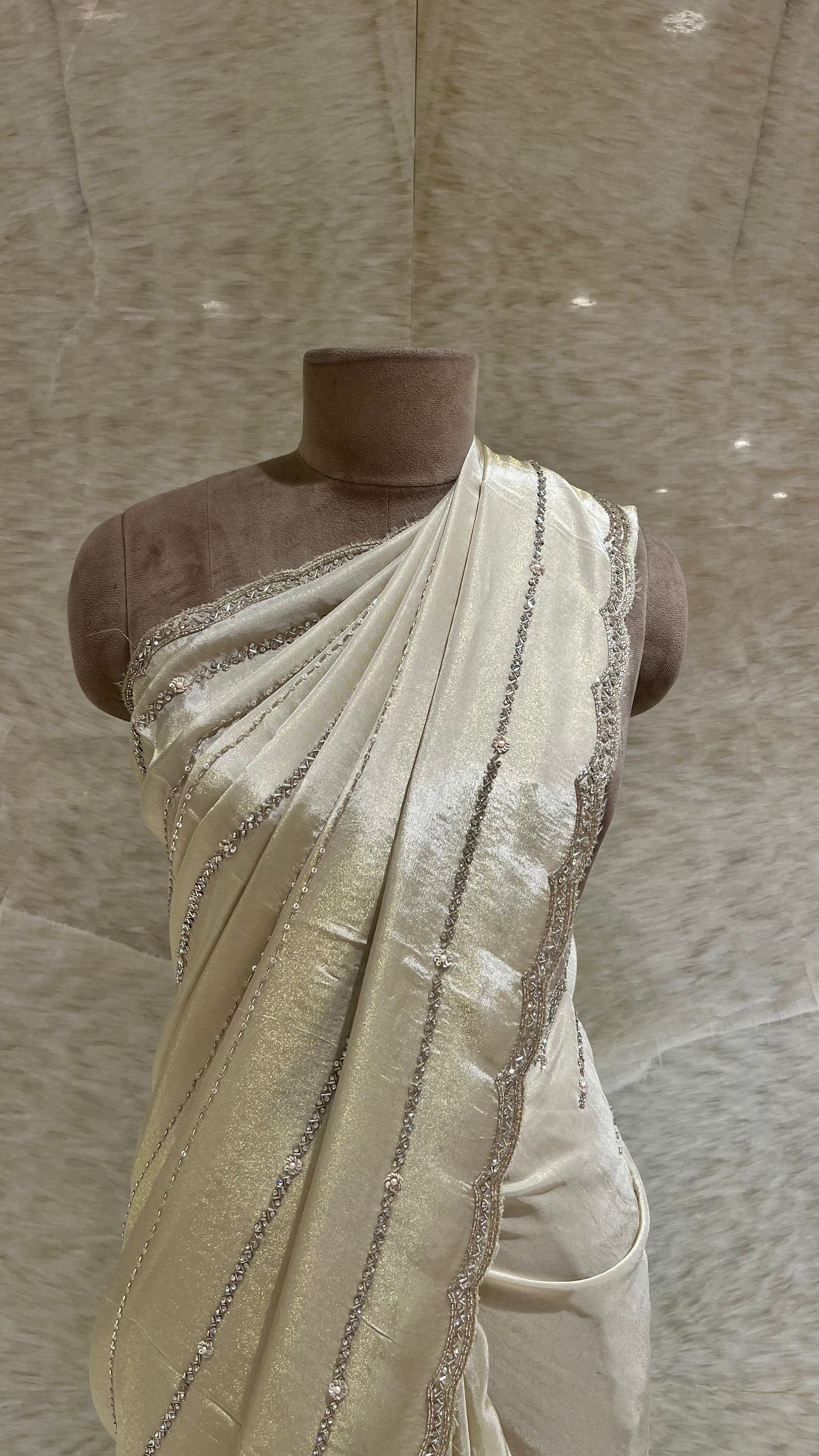 PREMIUM EMBROIDERED SAREE SET