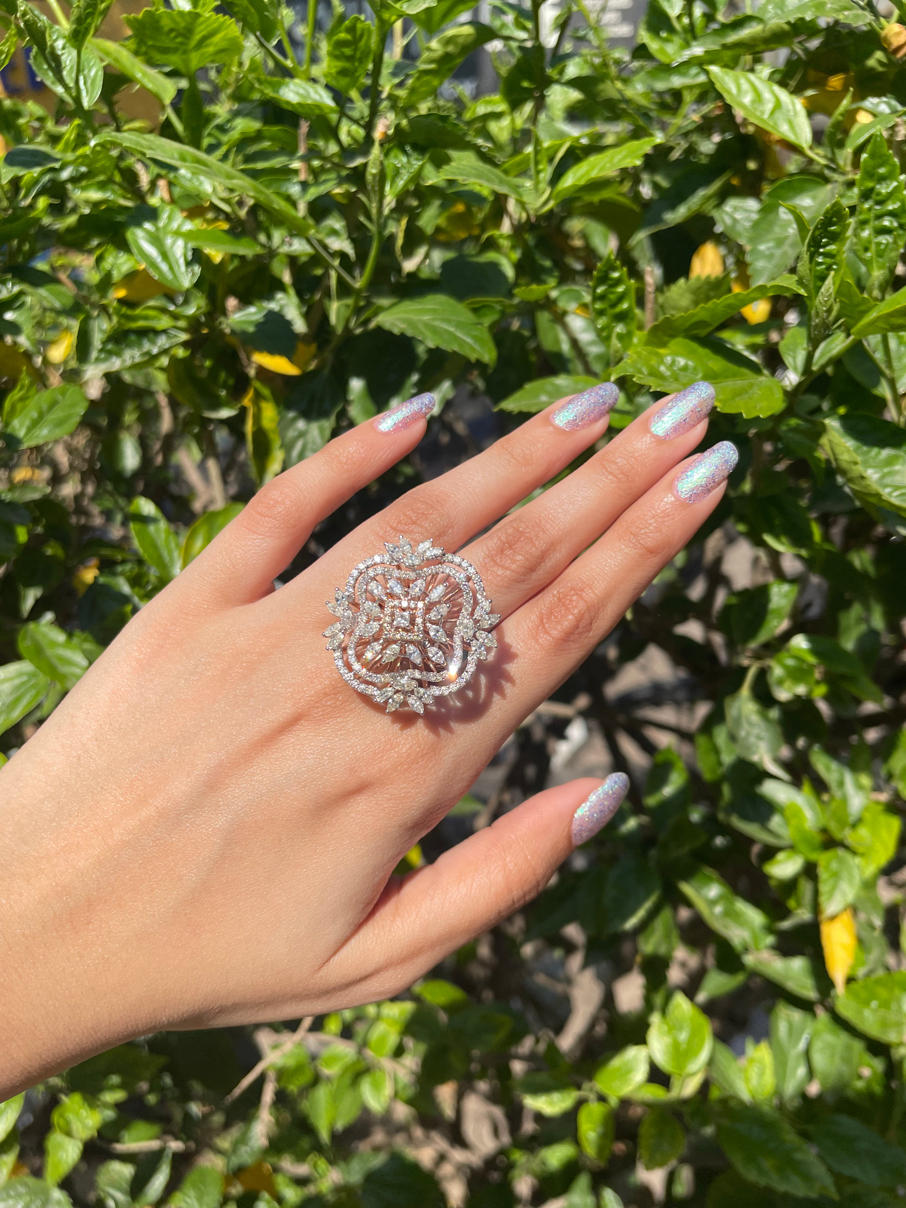 DIAMOND BLOSSOM RING