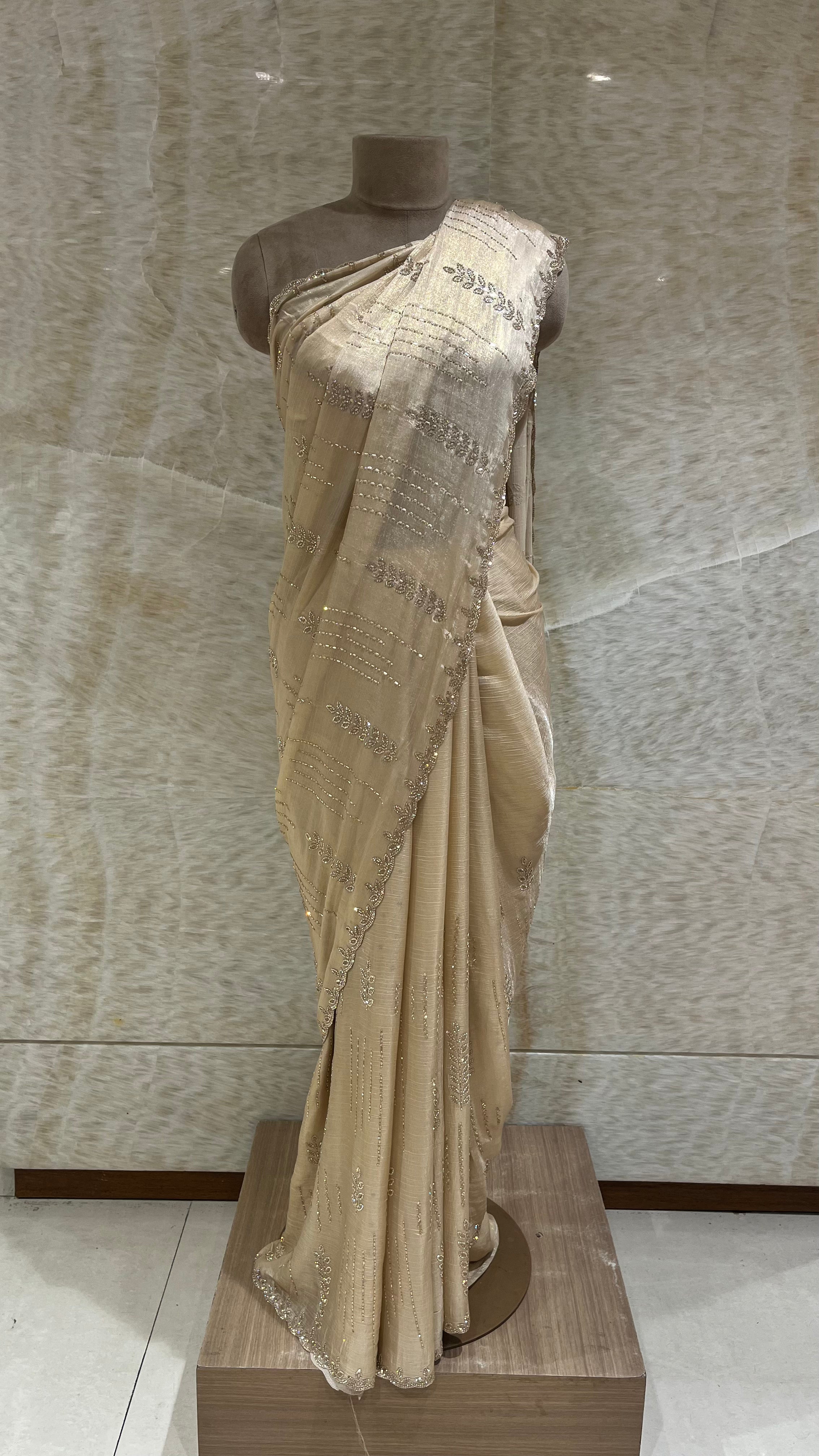 PREMIUM EMBROIDERED SAREE FOR WEDDING, PARTY WEAR