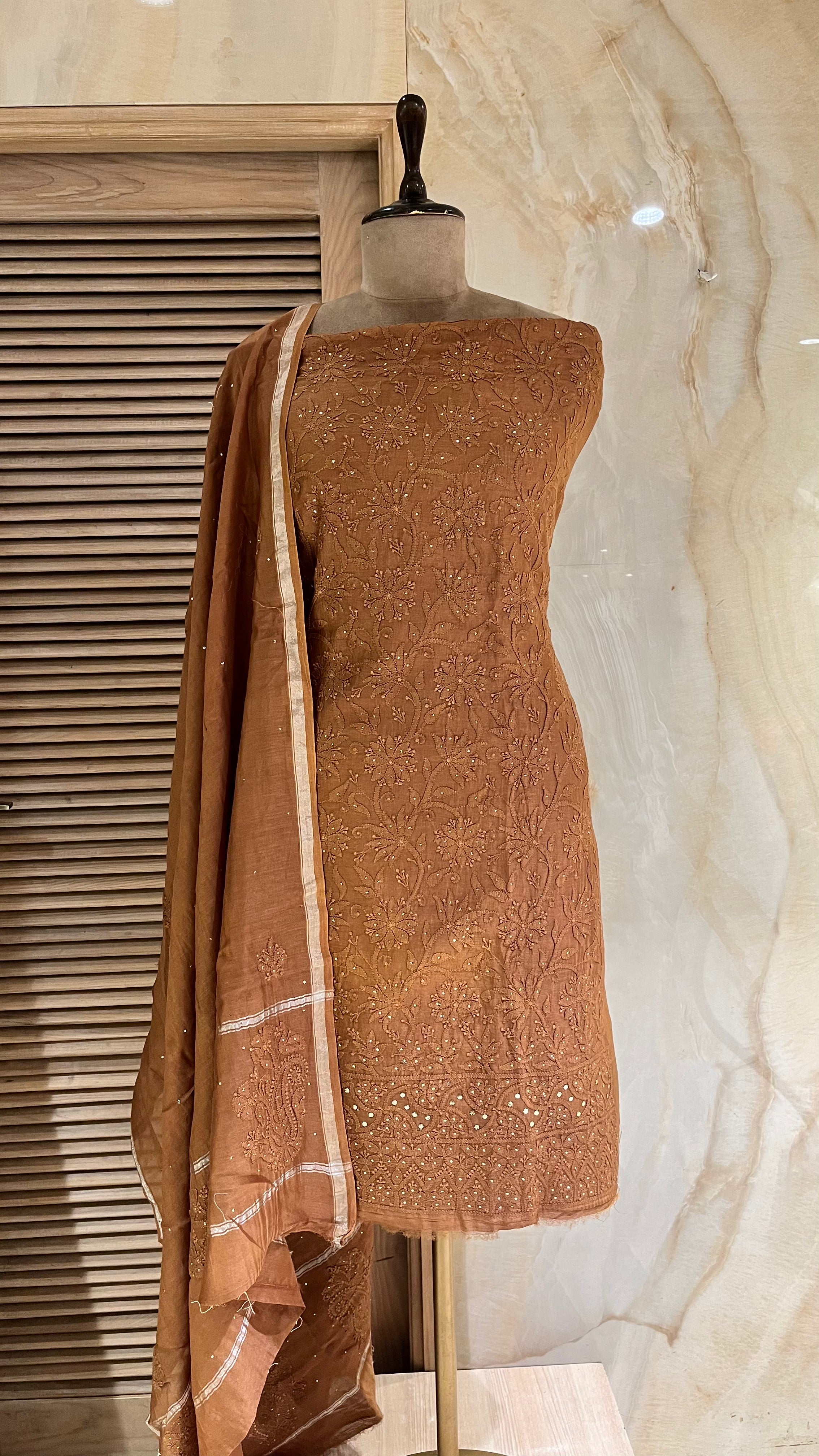 STYLISH COTTON UNSTITCHED SUIT SET