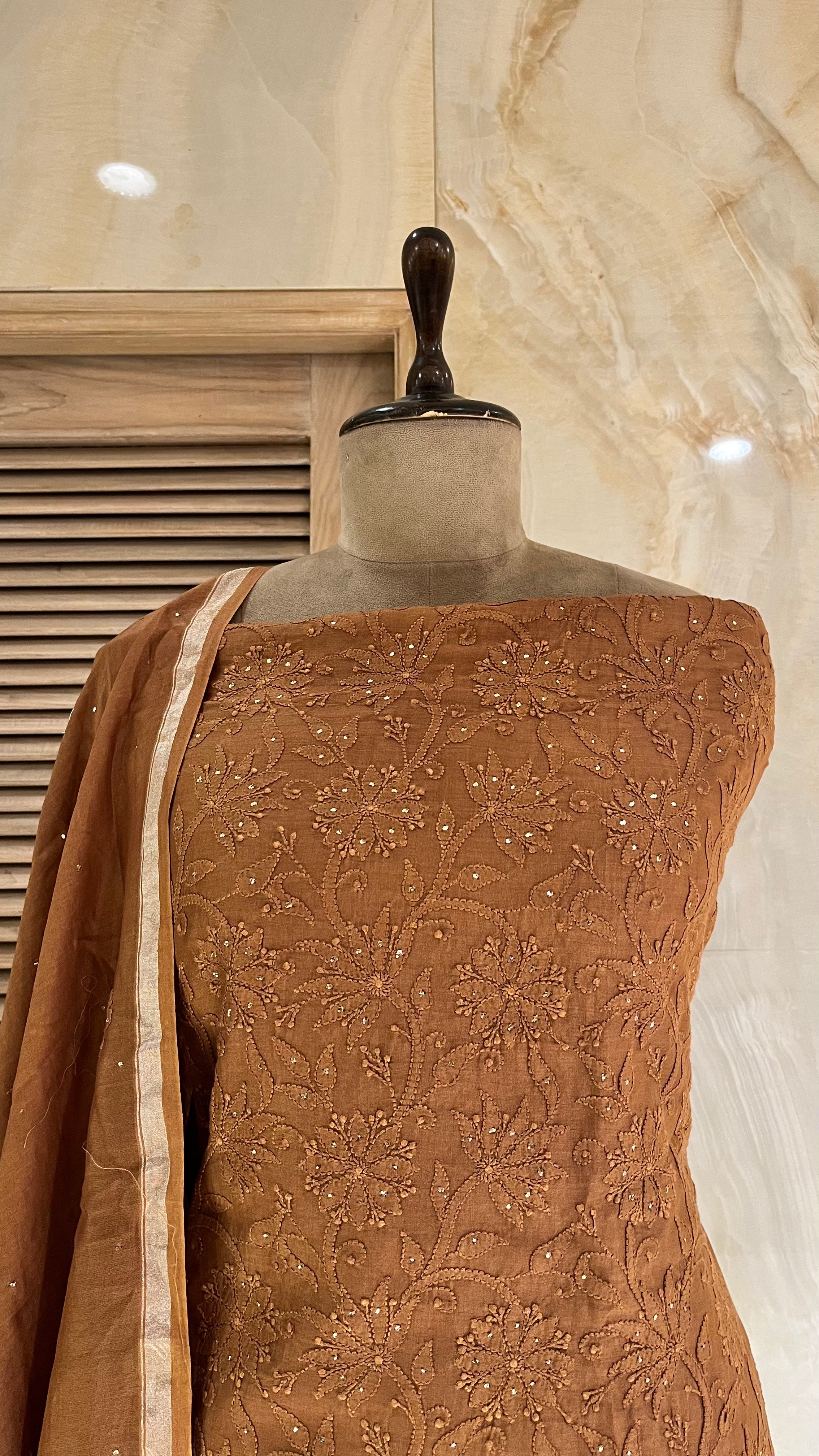 STYLISH COTTON UNSTITCHED SUIT SET