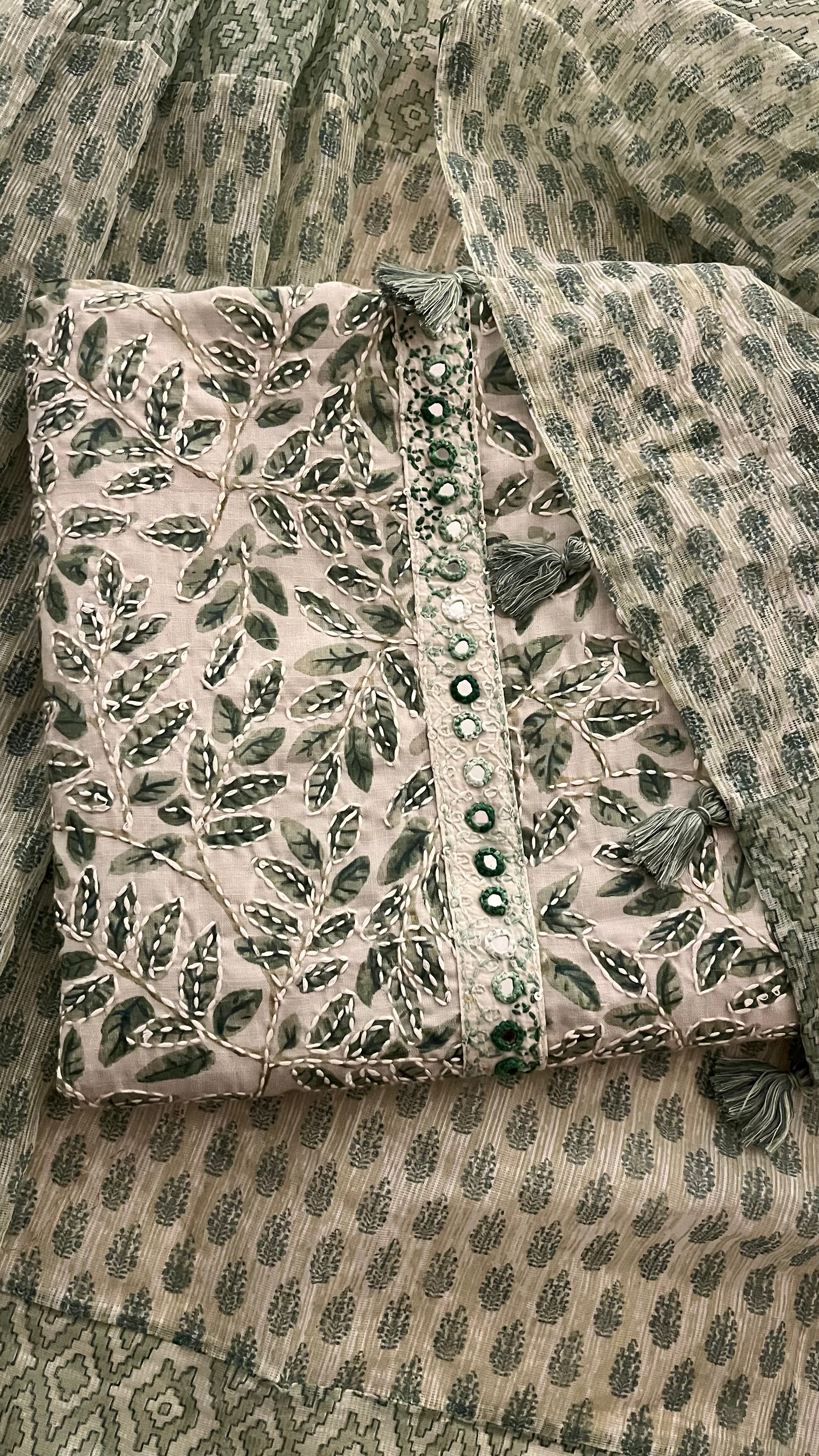 PREMIUM COTTON UNSTITCHED SUIT SET