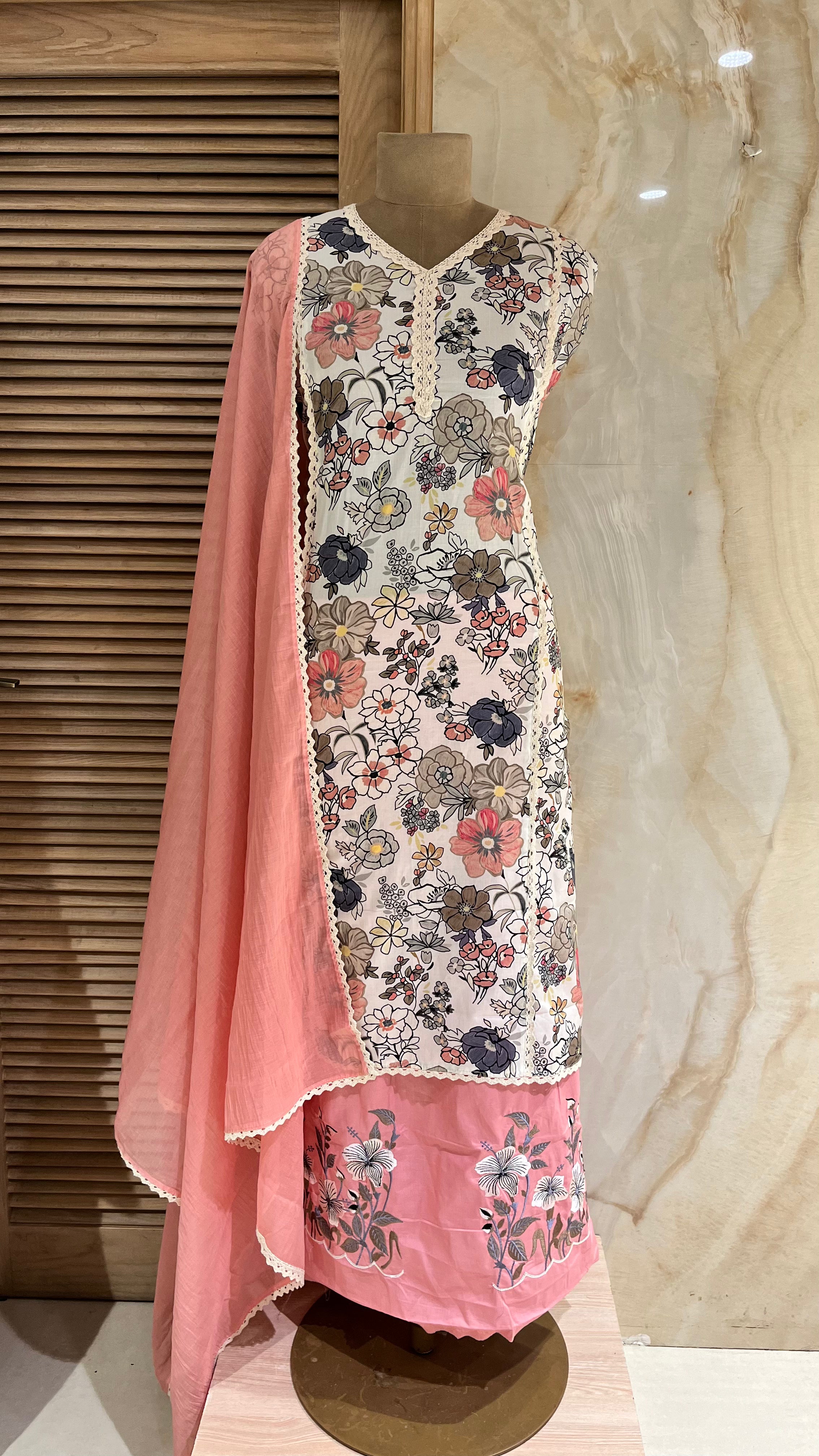 PREMIUM COTTON UNSTITCHED SUIT SET