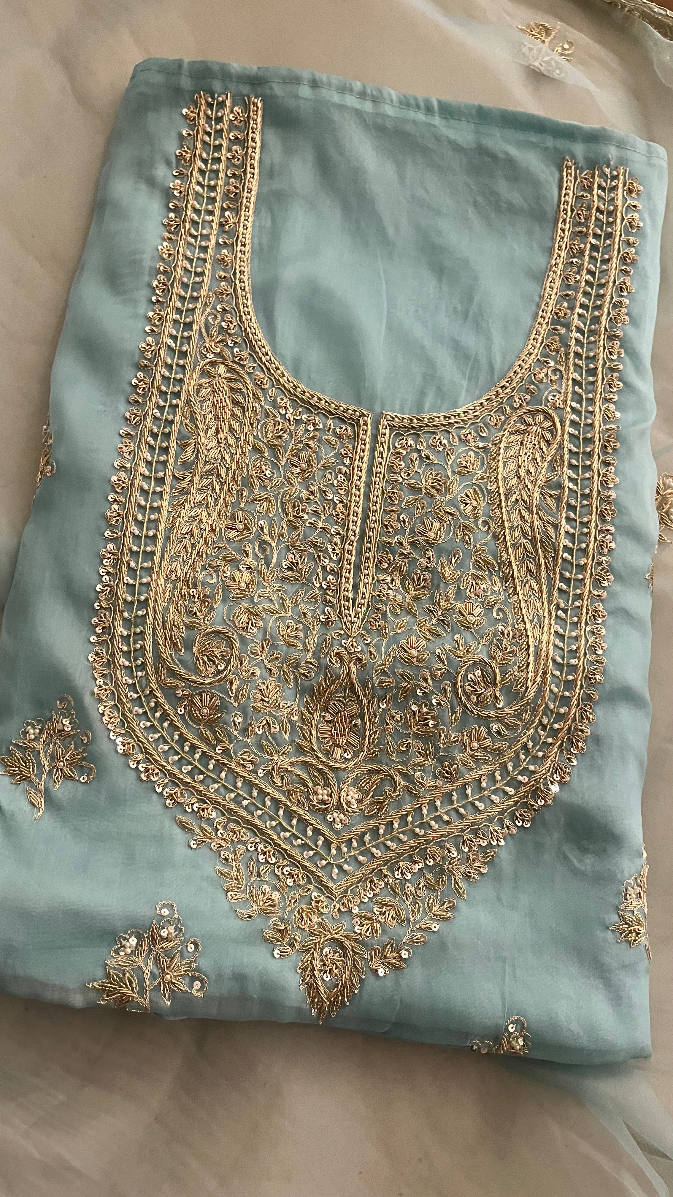 PREMIUM DESIGNER UNSTITCHED SUIT SET