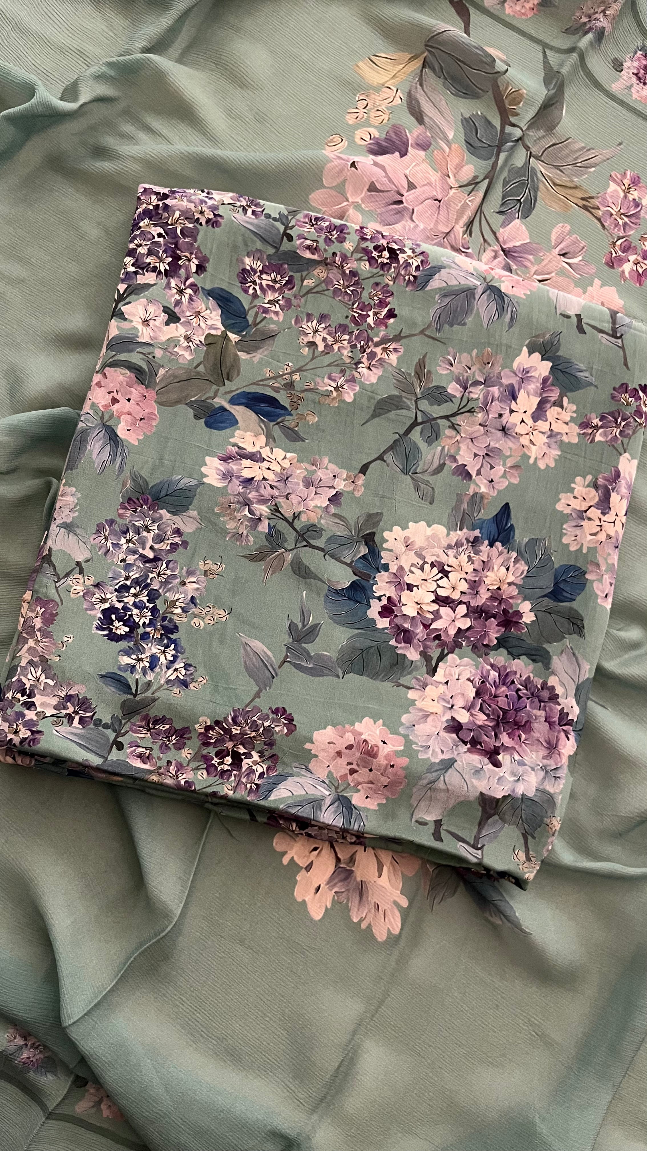 WOMEN'S FLORAL DIGITAL PRINT UNSTITCHED SUIT