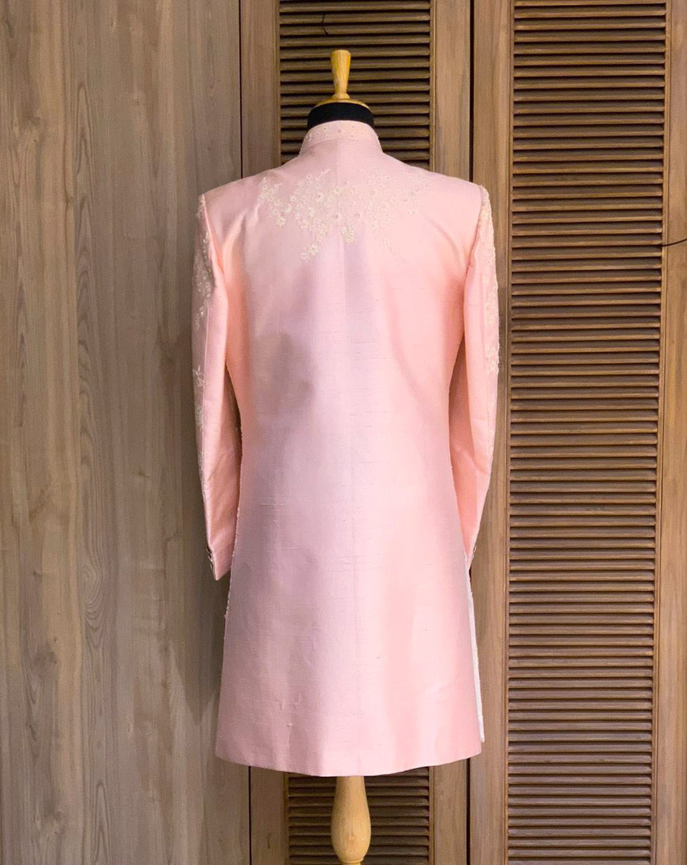 Elegant Soft Pink Sherwani Set