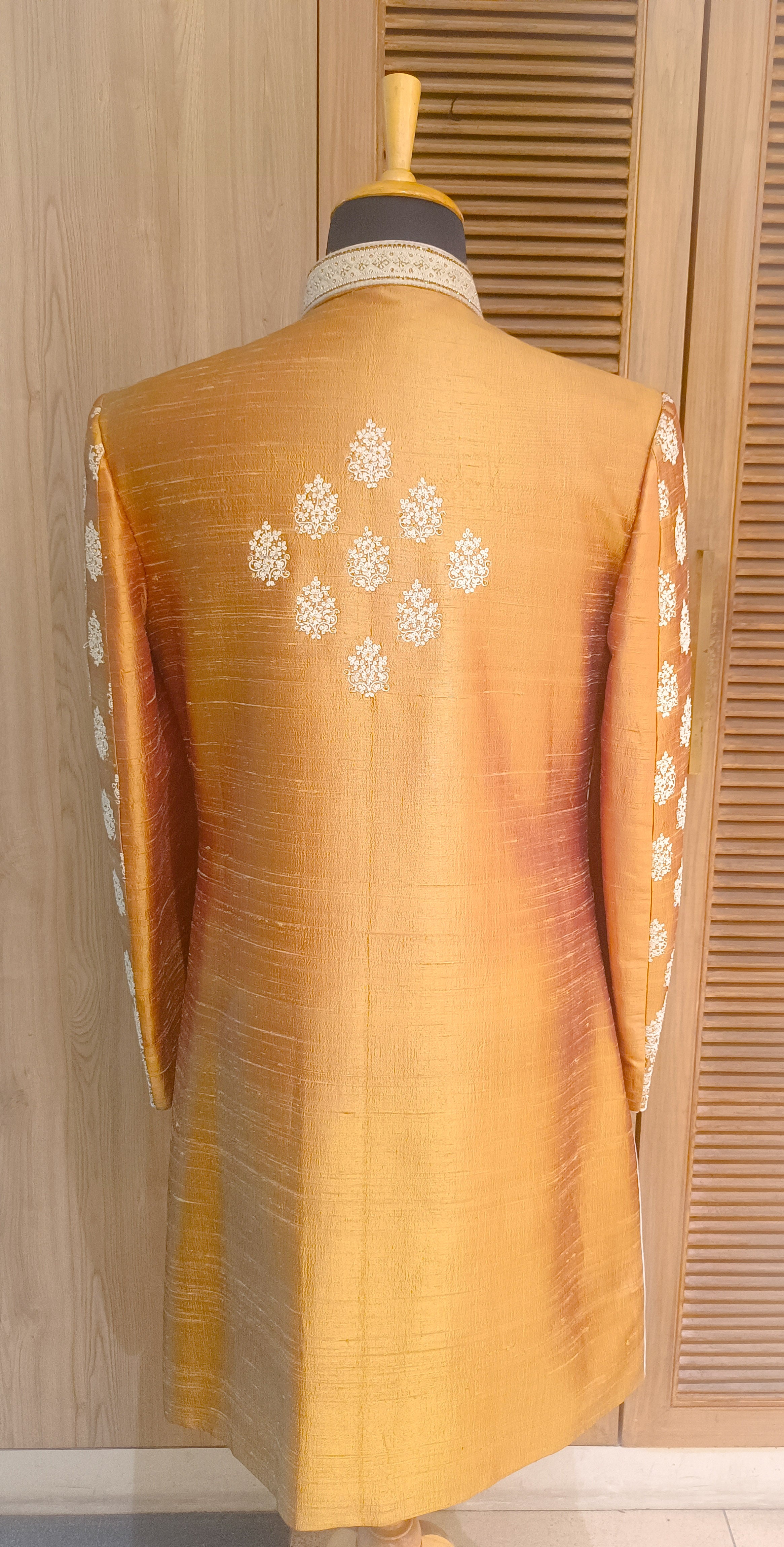 Mustard Color Sherwani Set