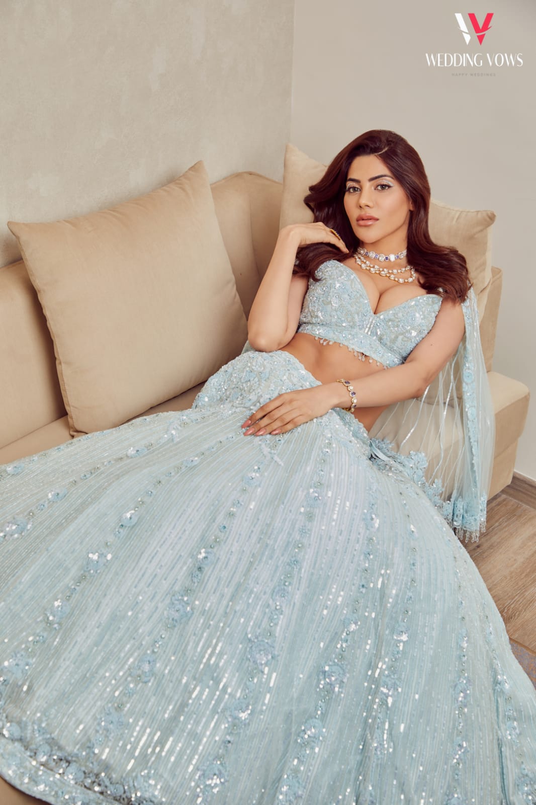 Sequin Embroidered Lehenga Set