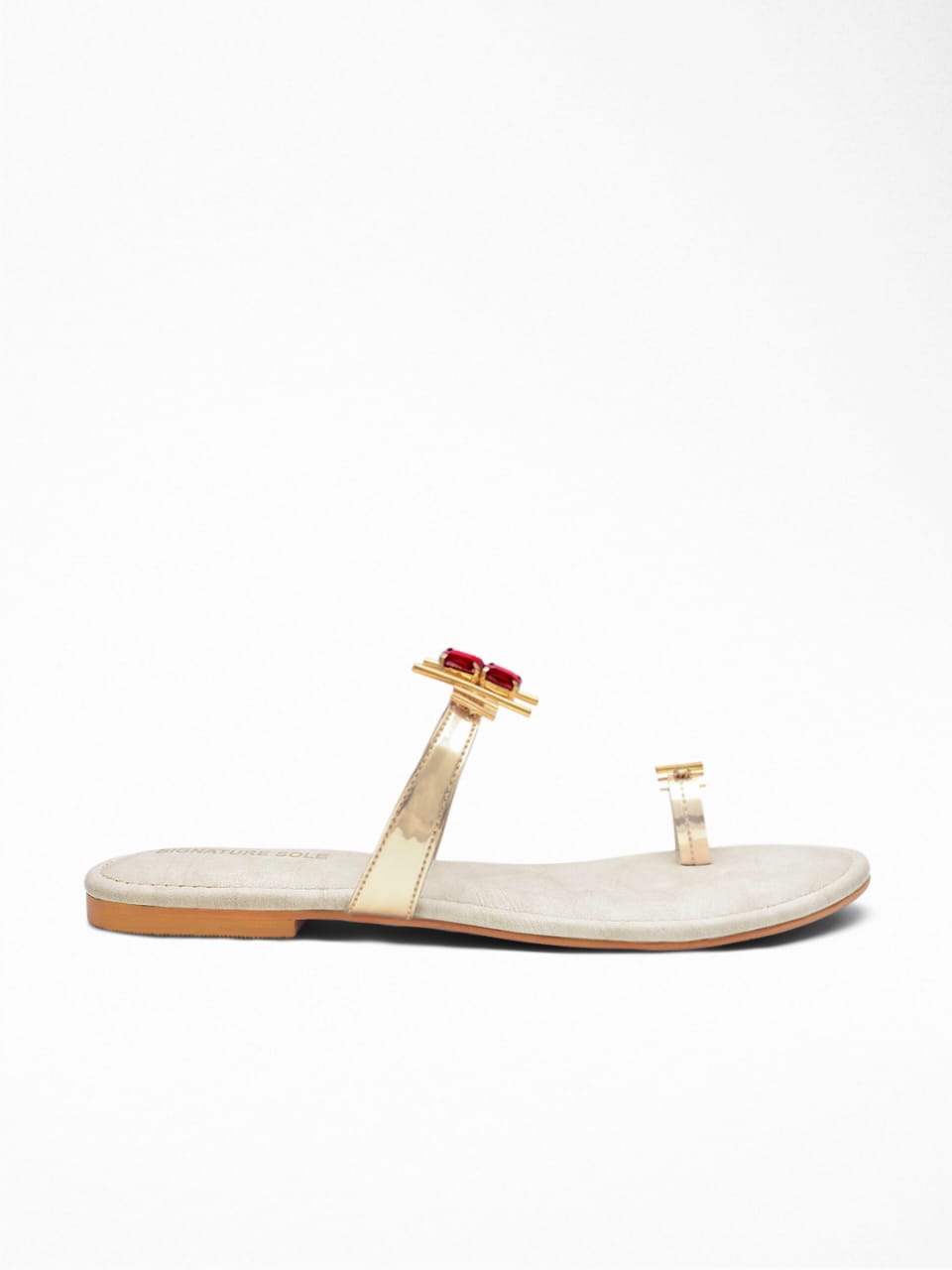 Signature Sole Golden Toe Ring Flatsâ Frontier Phagwara