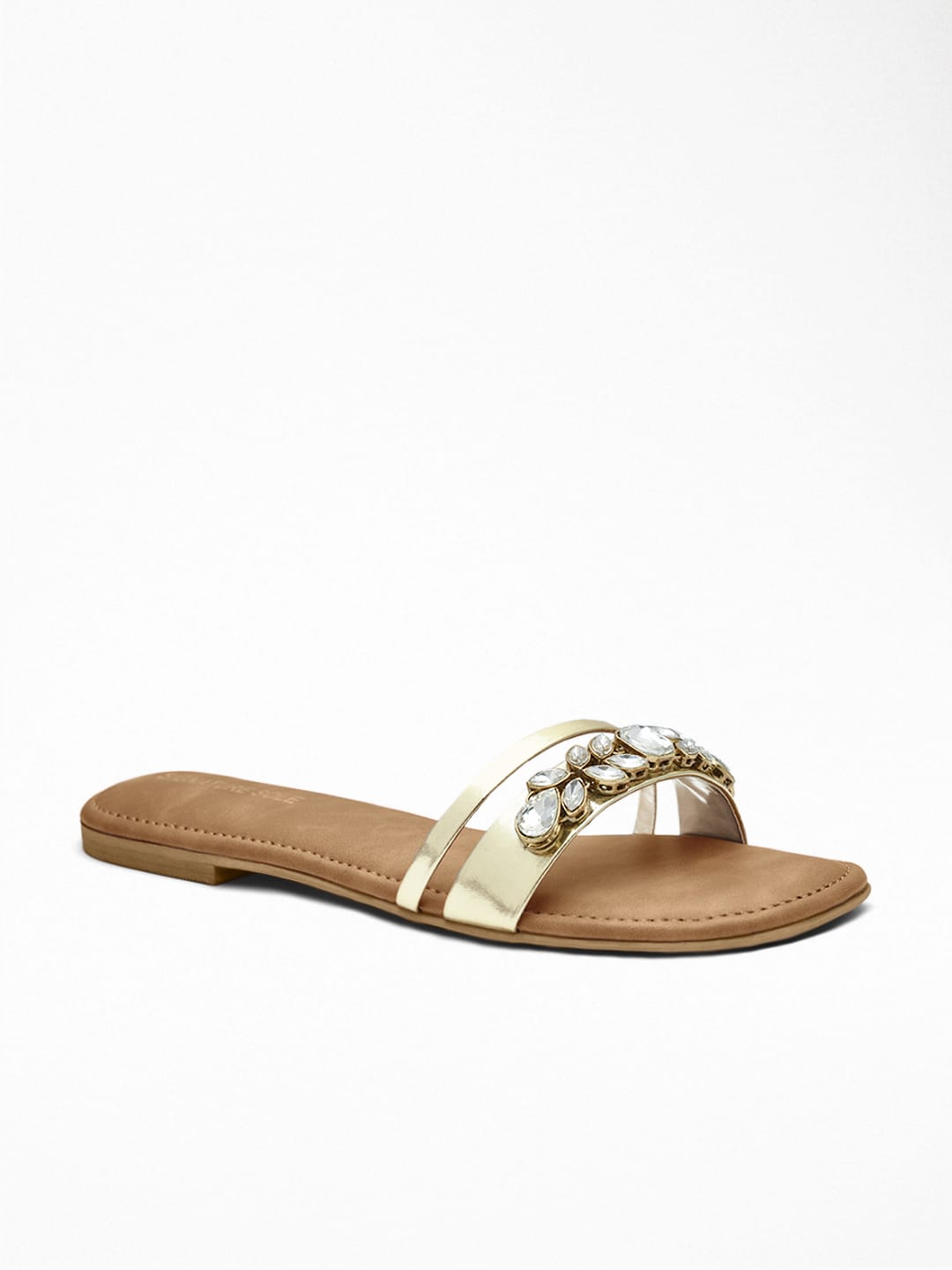 Embellished Gold Flat