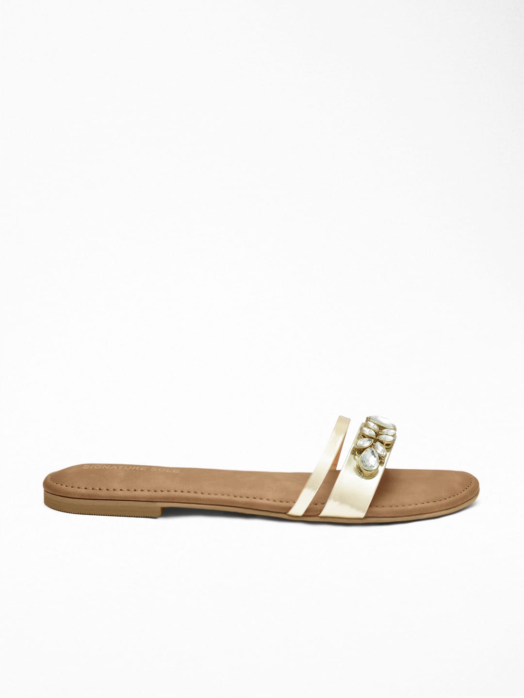 Embellished Gold Flat